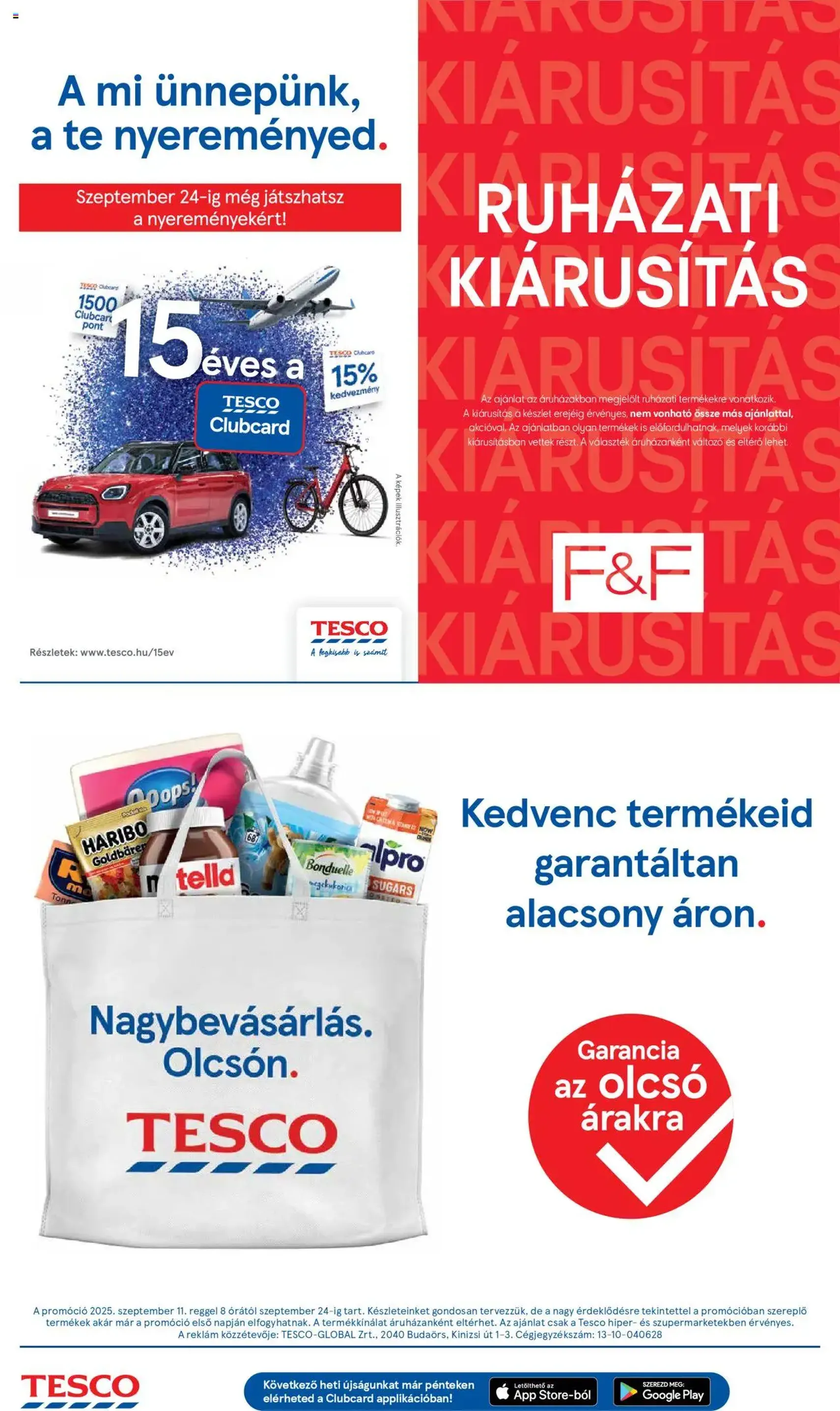 Tesco Hipermarket - Akciós újság - 2025.09.18. érvényes szórólap 16 oldal 32 oldalból