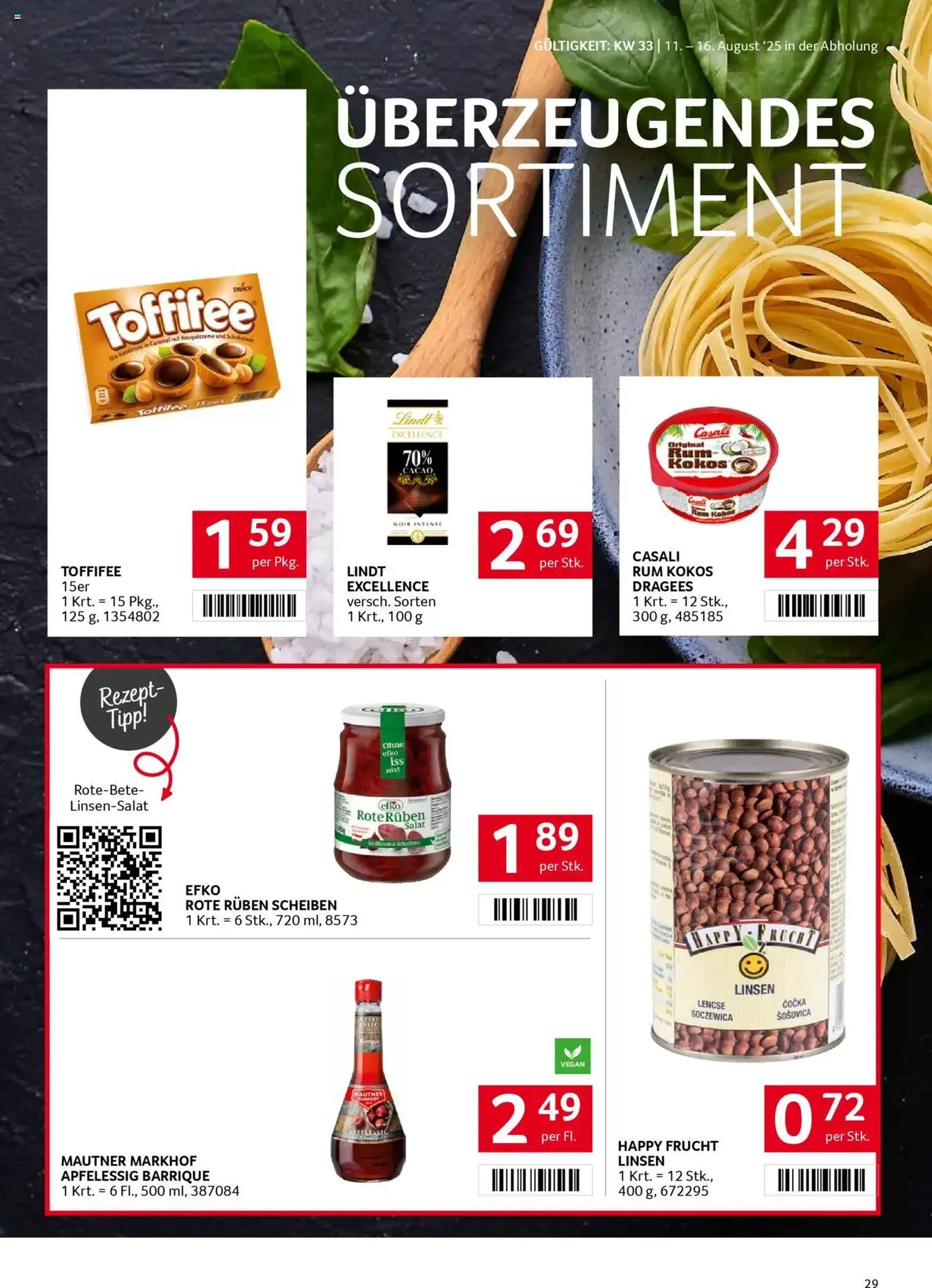 Transgourmet Flugblatt - Gültiger Prospekt ab 10.08.2025, Seite 29 von insgesamt 32 Transgourmet Flugblatt - Gültiger Prospekt ab 10.08.2025, Seite 29 von insgesamt 32