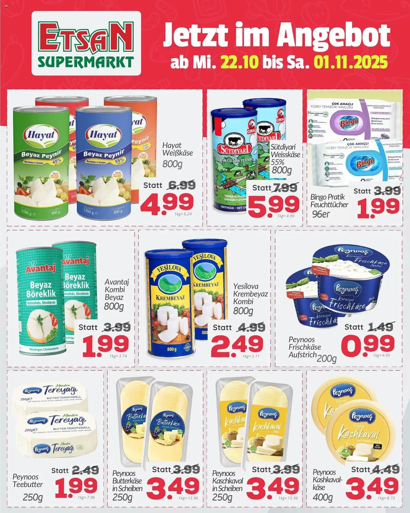 ETSAN Flugblatt - Gültiger Prospekt ab 22.10.2025, Seite 1 von insgesamt 4