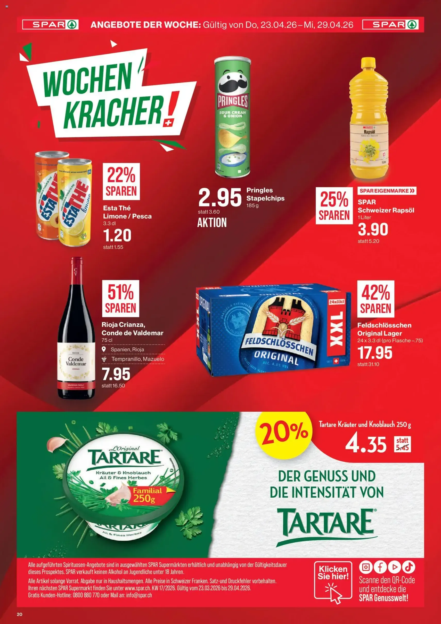 SPAR aktionen - Gültiger Prospekt ab 23.04.2026, Seite 20 von insgesamt 20