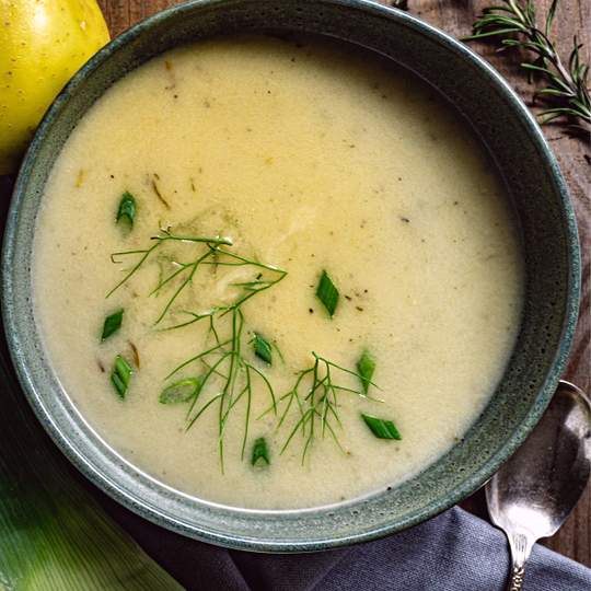 Anteprima ricetta Zuppa di patate e aglio