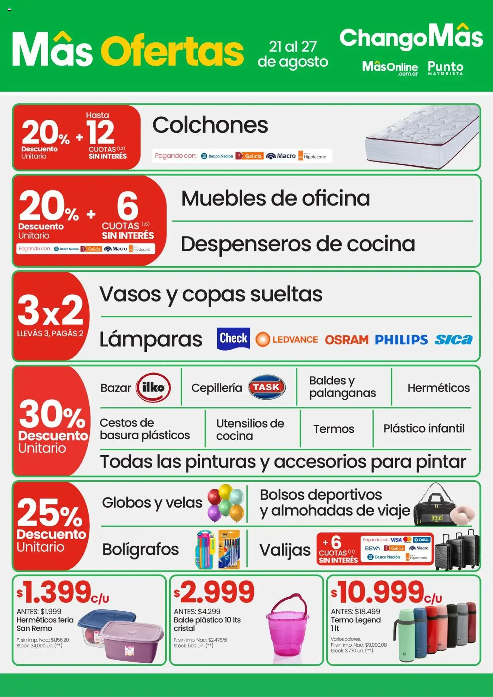 Changomas ofertas - folleto válido desde 21/08/2025 página 8 de 10 Changomas ofertas - folleto válido desde 21/08/2025 página 8 de 10