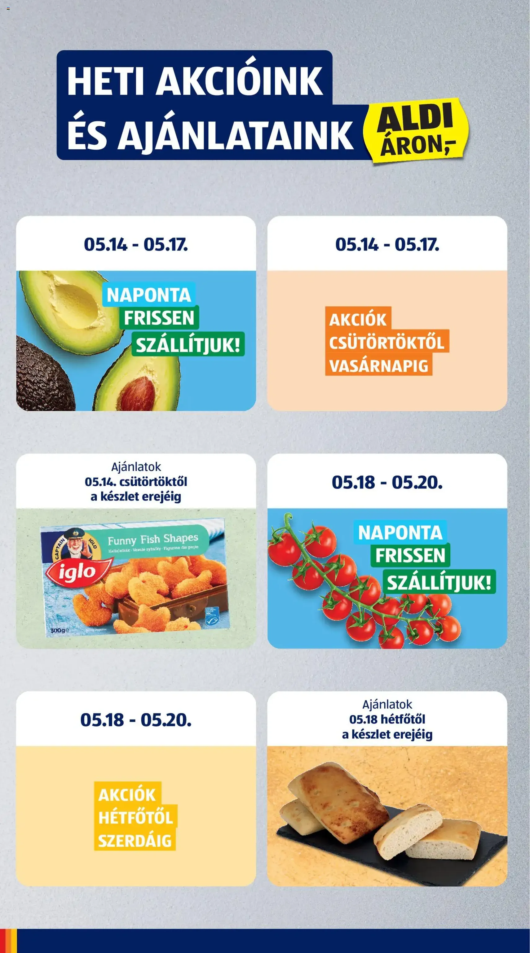 Aldi akciós újság - 2026.05.14. érvényes szórólap 4 oldal 36 oldalból