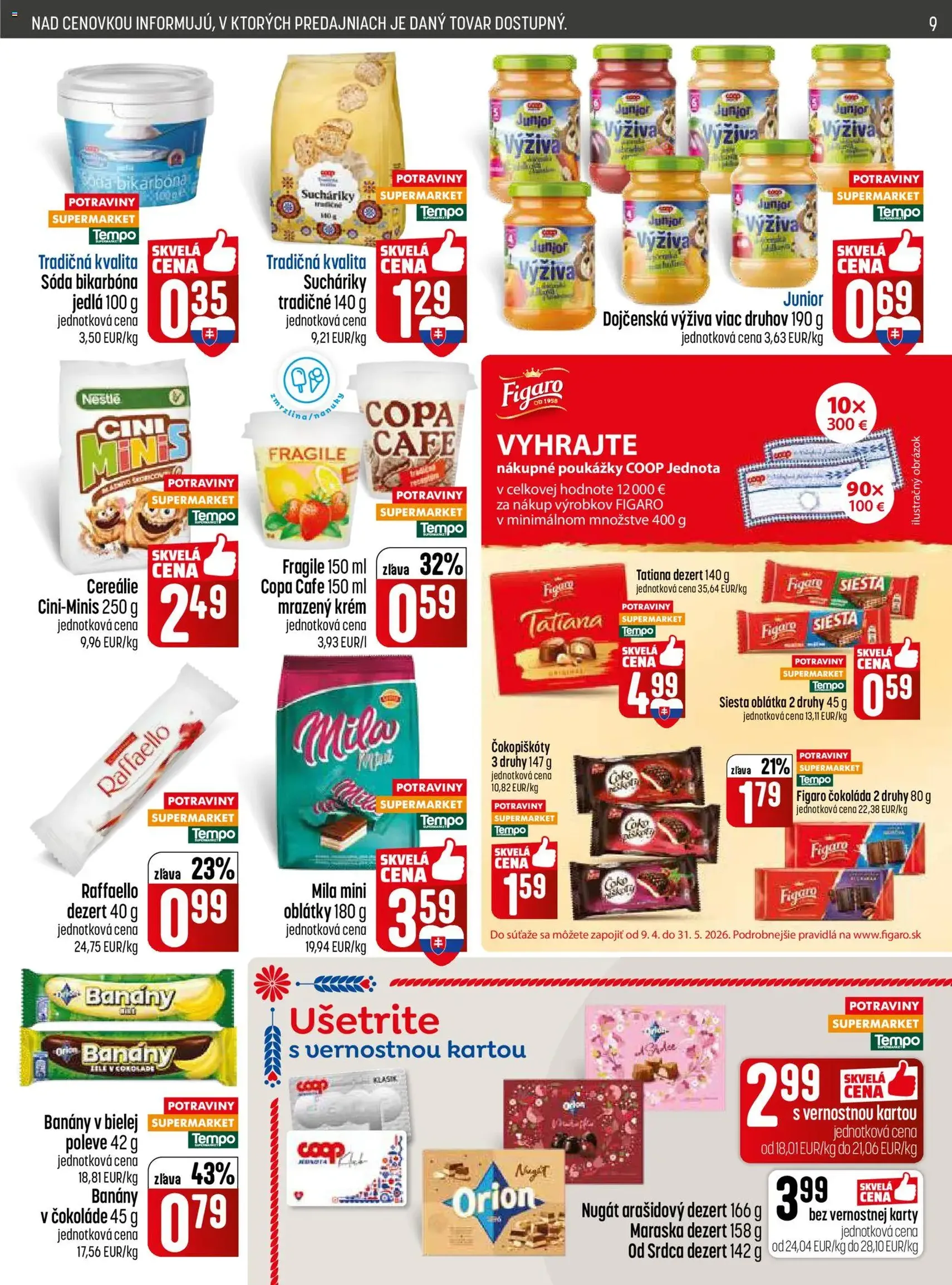 COOP Jednota leták - platný leták od 07.05.2026 strana 9 z 28