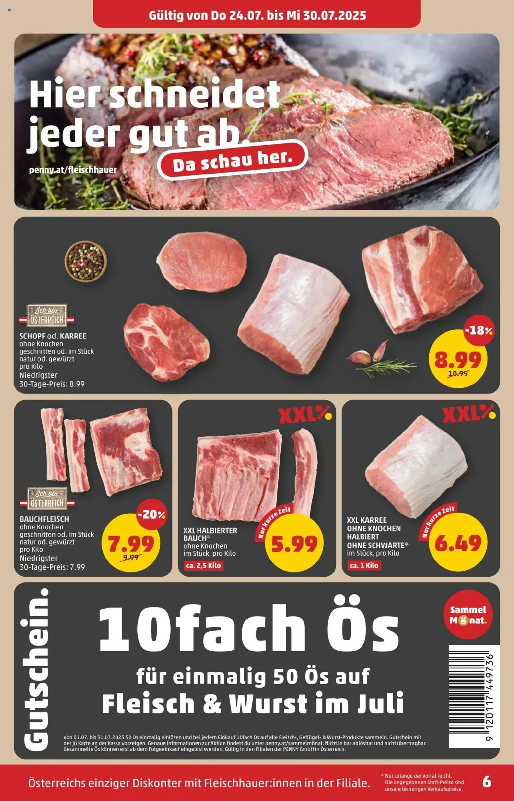 Penny Markt Flugblatt - Gültiger Prospekt ab 24.07.2025, Seite 6 von insgesamt 29