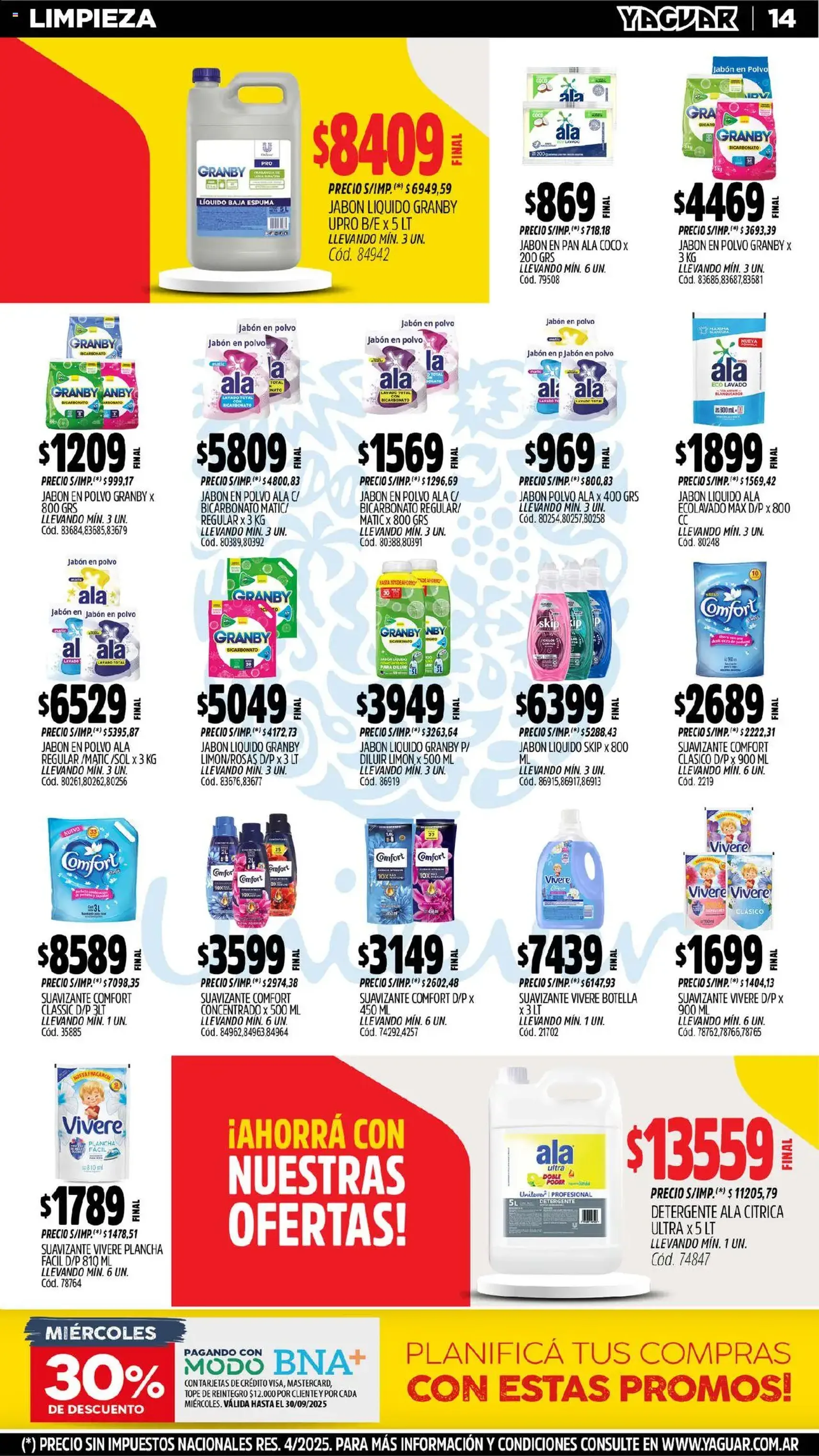 Yaguar catálogo - folleto válido desde 08/09/2025 página 16 de 35 Yaguar catálogo - folleto válido desde 08/09/2025 página 16 de 35