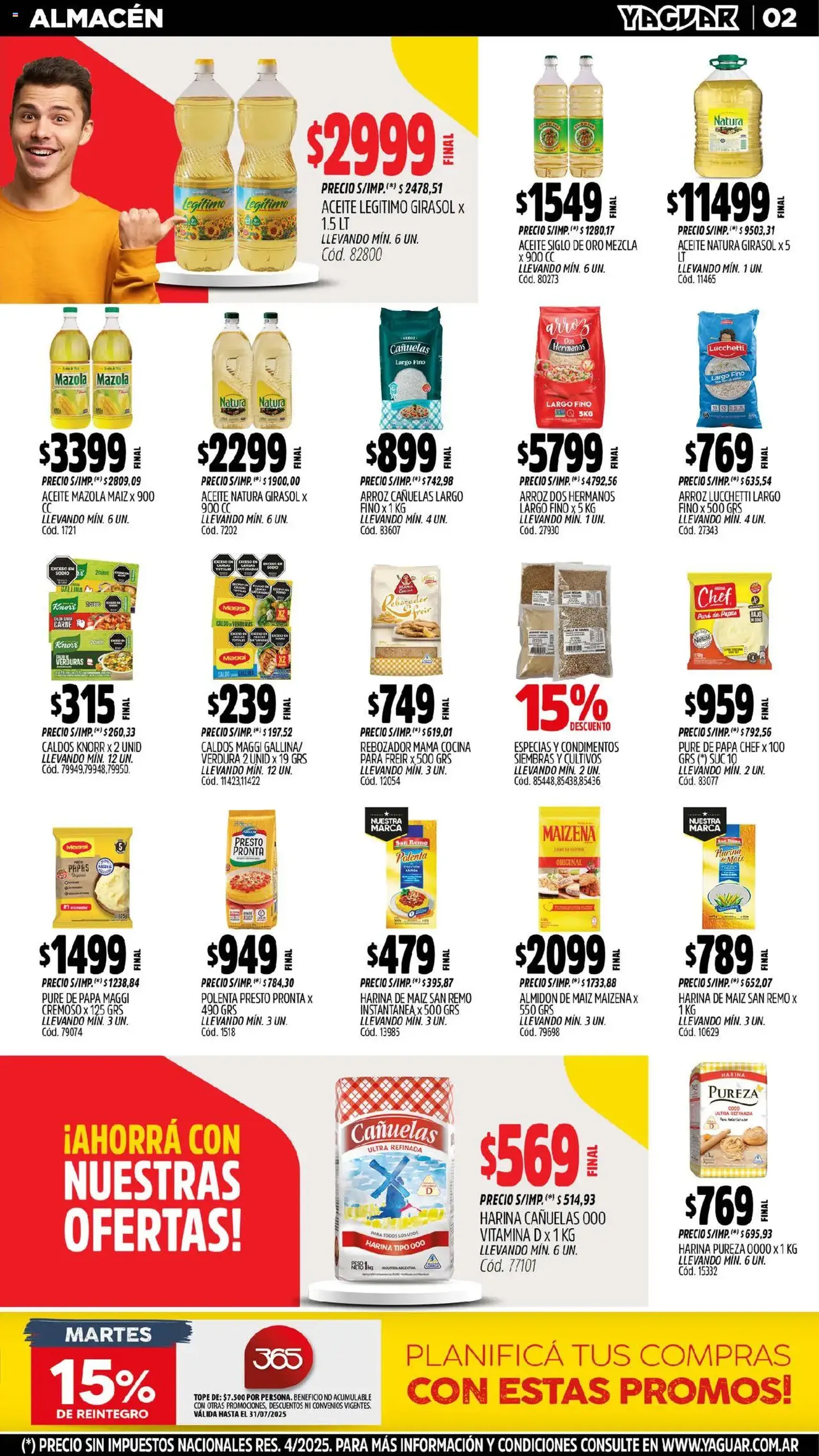 Yaguar catálogo - folleto válido desde 21/07/2025 página 2 de 33 Yaguar catálogo - folleto válido desde 21/07/2025 página 2 de 33