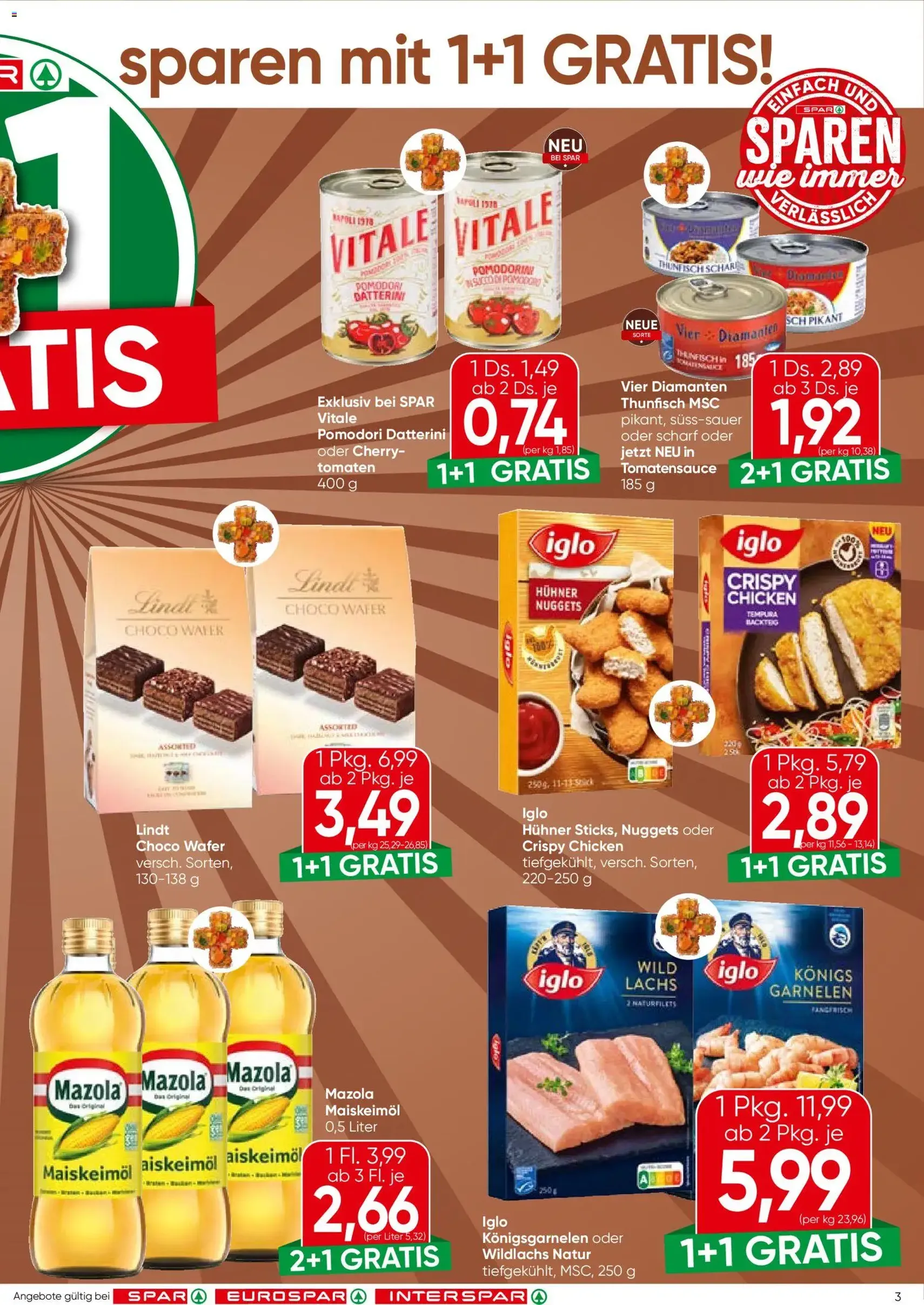 Spar Flugblatt - Gültiger Prospekt ab 22.10.2026, Seite 3 von insgesamt 20