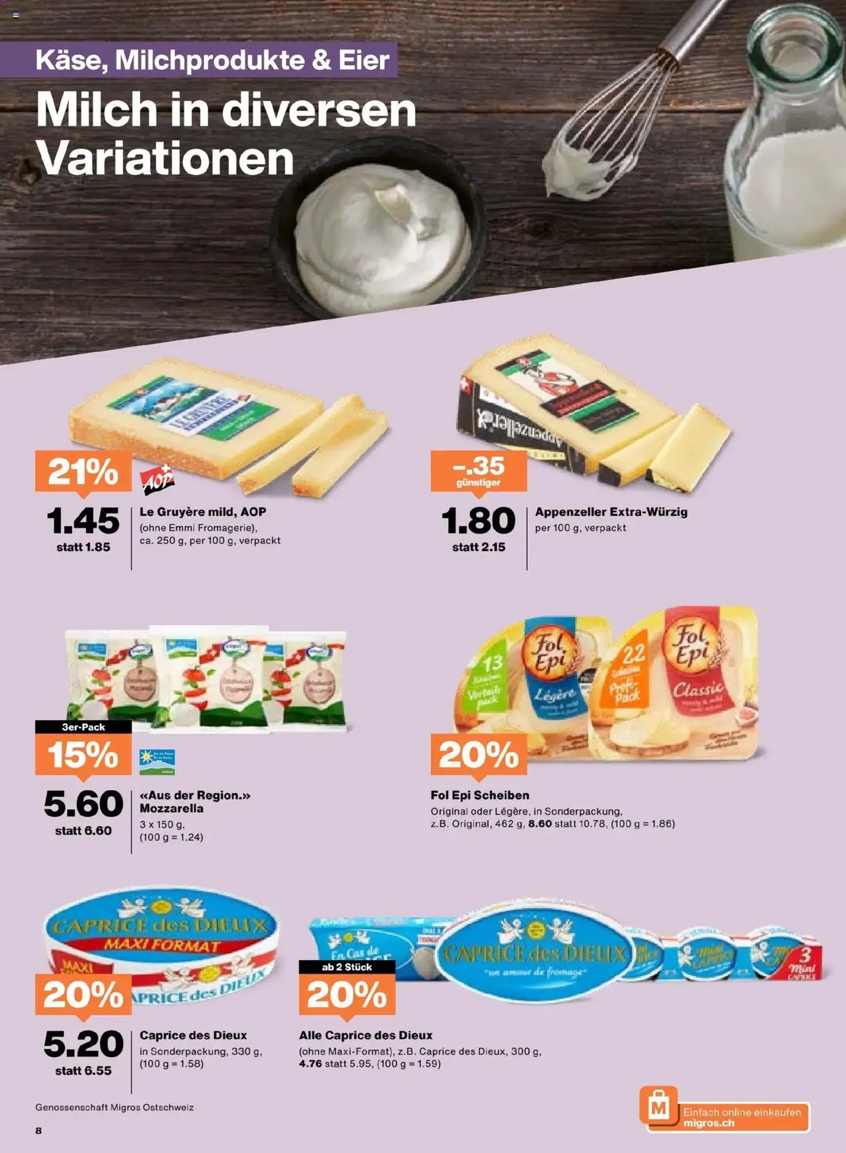 Migros Aktionen - Gültiger Prospekt ab 29.07.2025, Seite 8 von insgesamt 20