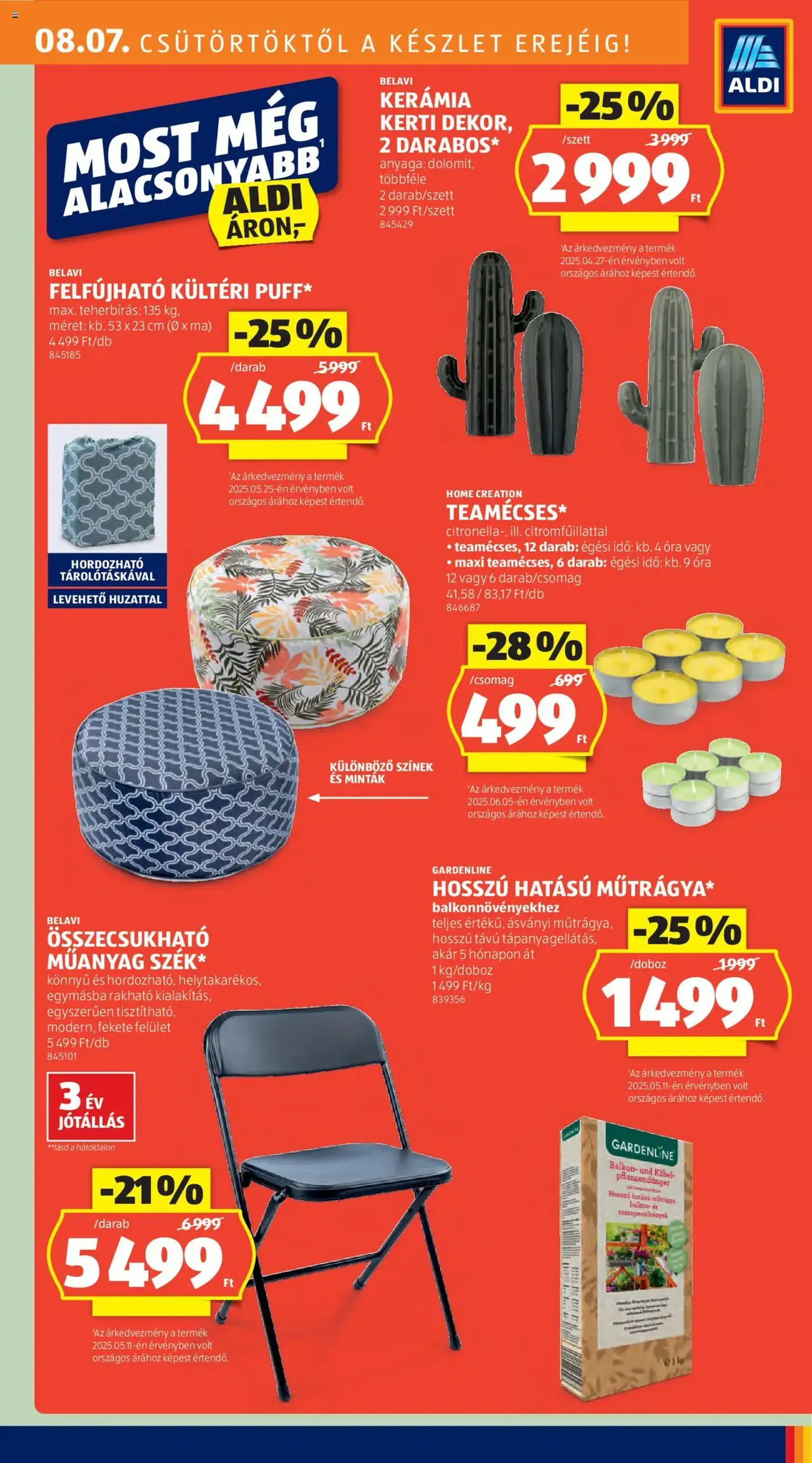 Aldi Akciós újság - 2025.08.07. érvényes szórólap 27 oldal 52 oldalból Aldi Akciós újság - 2025.08.07. érvényes szórólap 27 oldal 52 oldalból