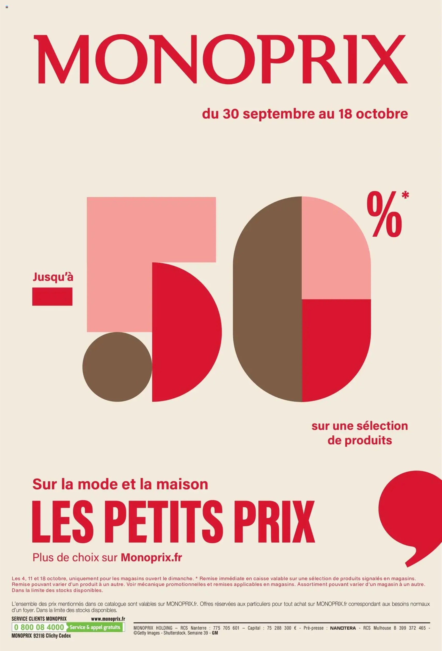 Monoprix catalogue - brochure valable à partir du 22/09/2026, page 64 sur 64