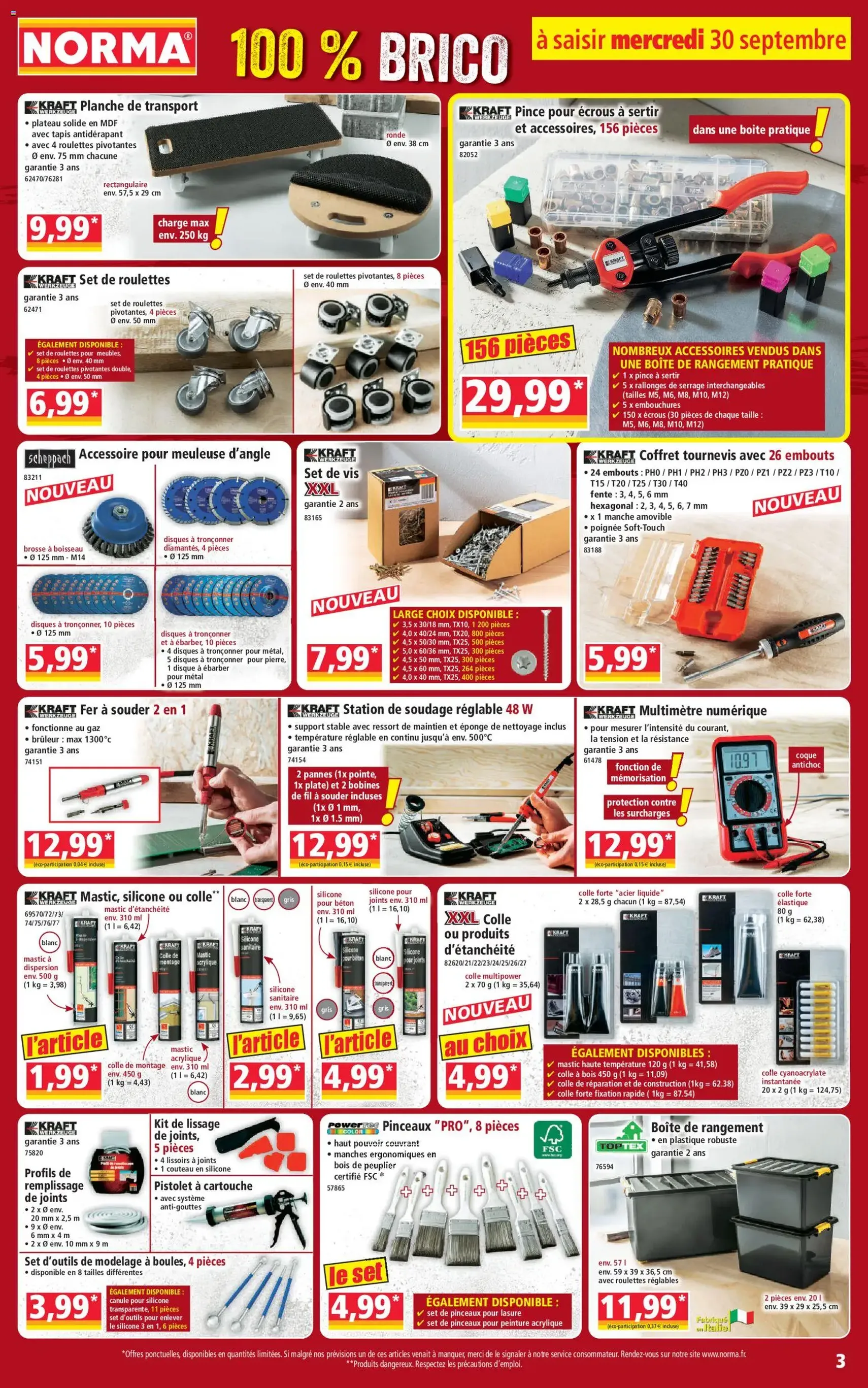 Norma catalogue - brochure valable à partir du 30/09/2026, page 3 sur 14