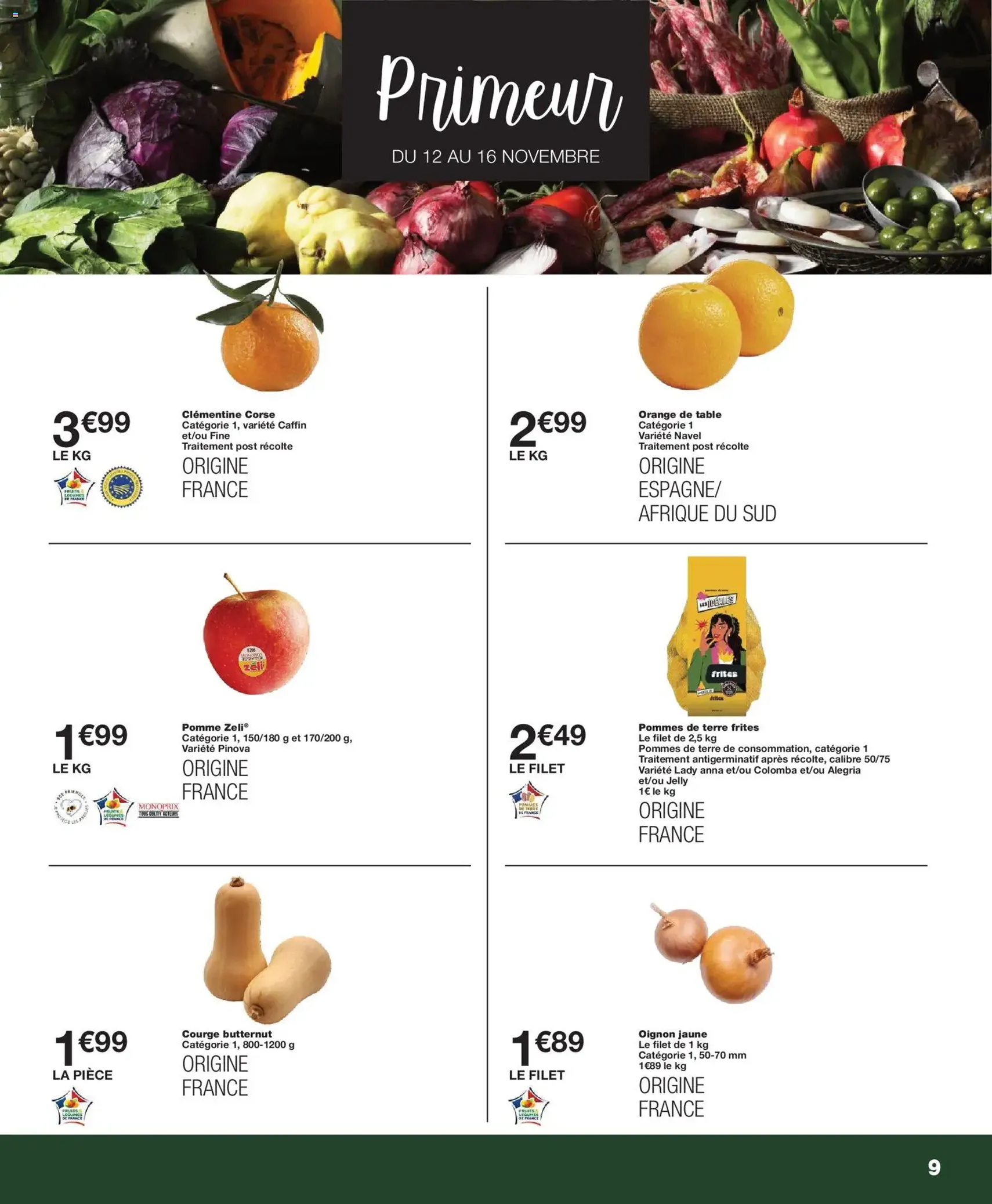 Monoprix catalogue - brochure valable à partir du 04/11/2025, page 9 sur 69