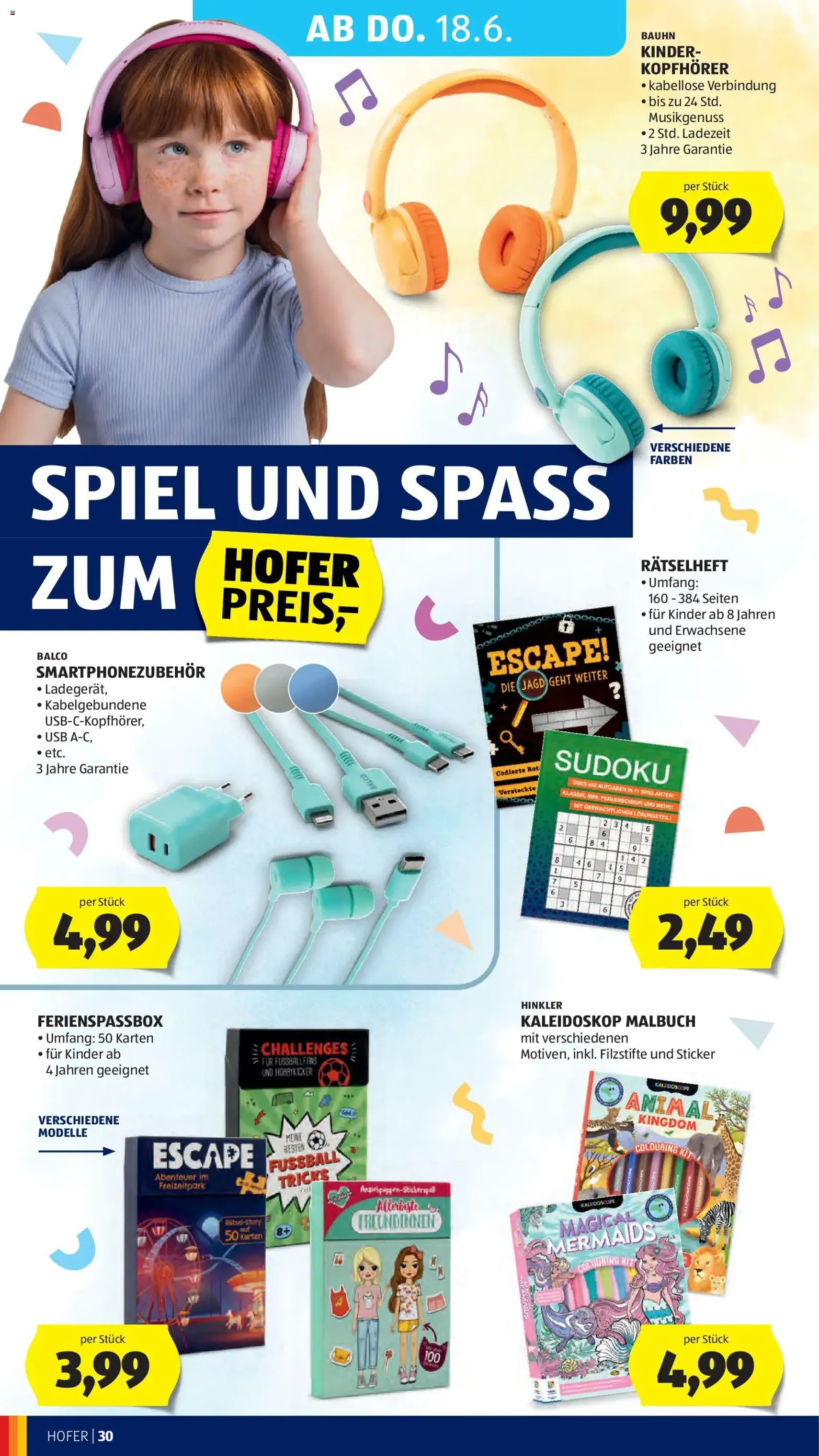 Hofer Flugblatt - Gültiger Prospekt ab 12.06.2026, Seite 34 von insgesamt 42
