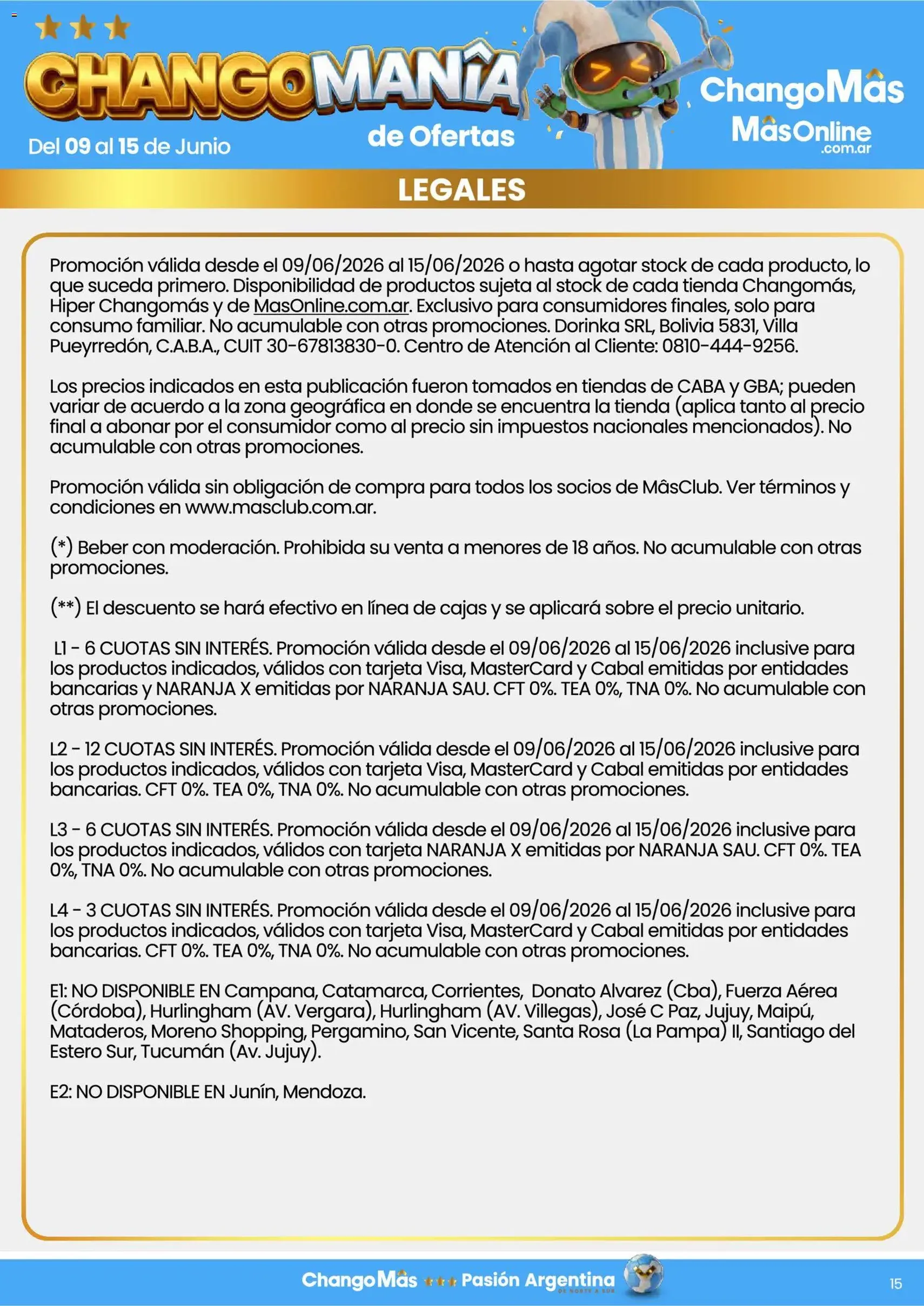 Changomas ofertas - folleto válido desde 09/06/2026 página 10 de 10