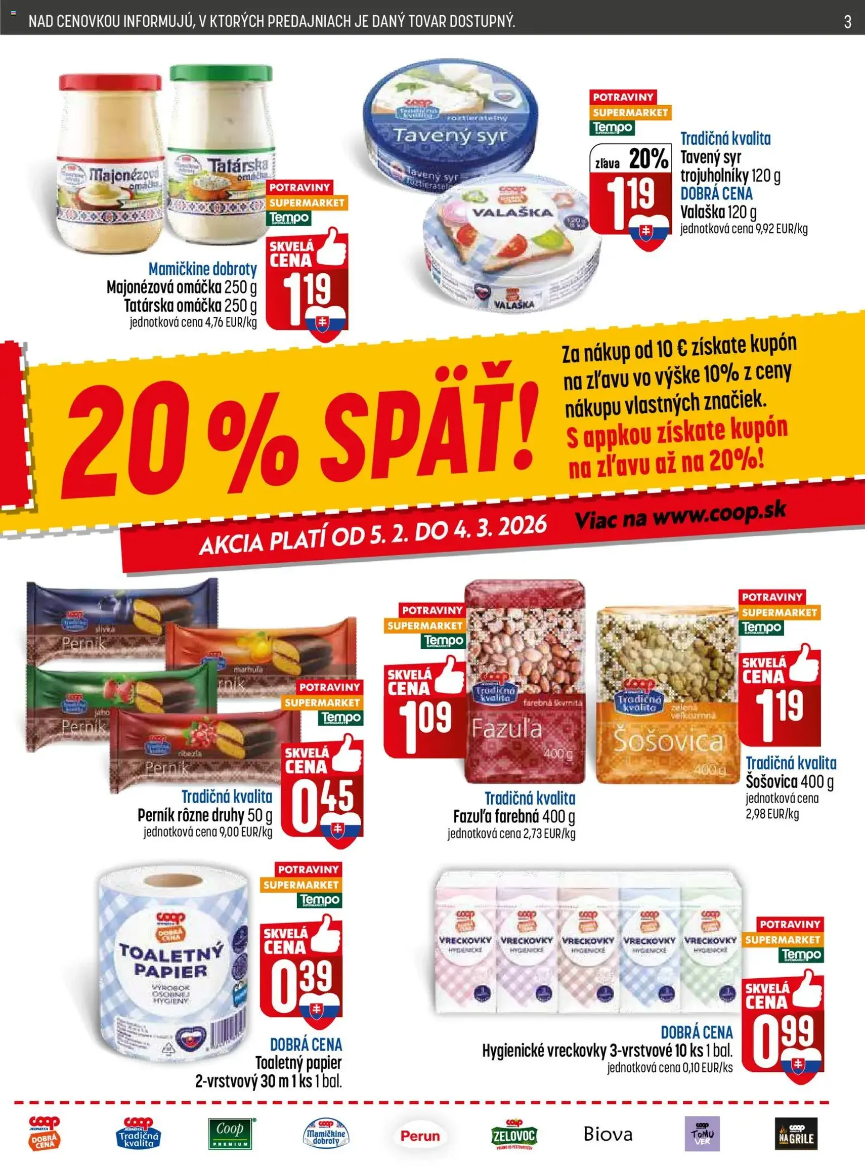 COOP Jednota leták - platný leták od 19.02.2026 strana 3 z 28
