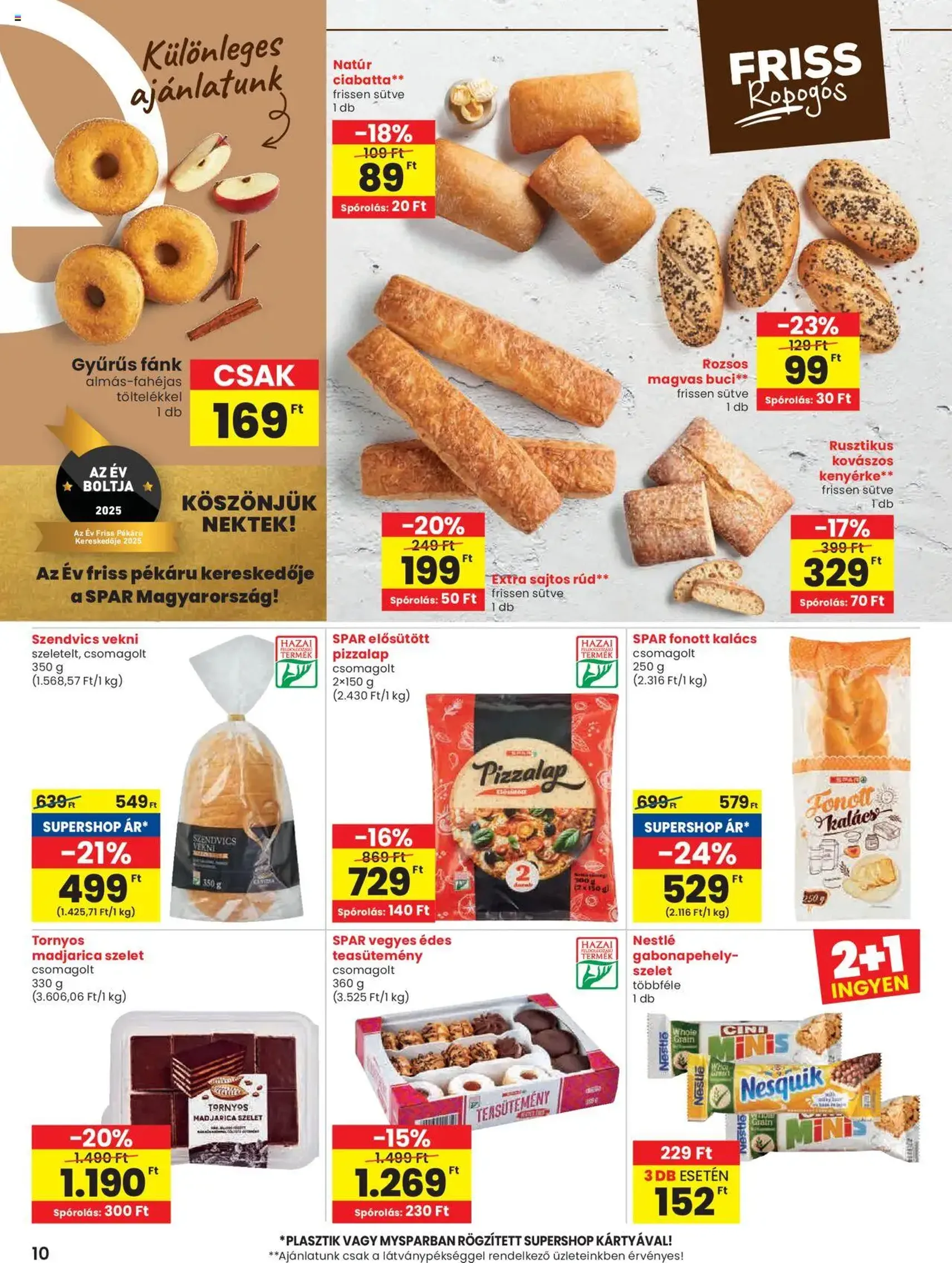 Spar Akciós újság - 2025.10.24. érvényes szórólap 10 oldal 20 oldalból Spar Akciós újság - 2025.10.24. érvényes szórólap 10 oldal 20 oldalból