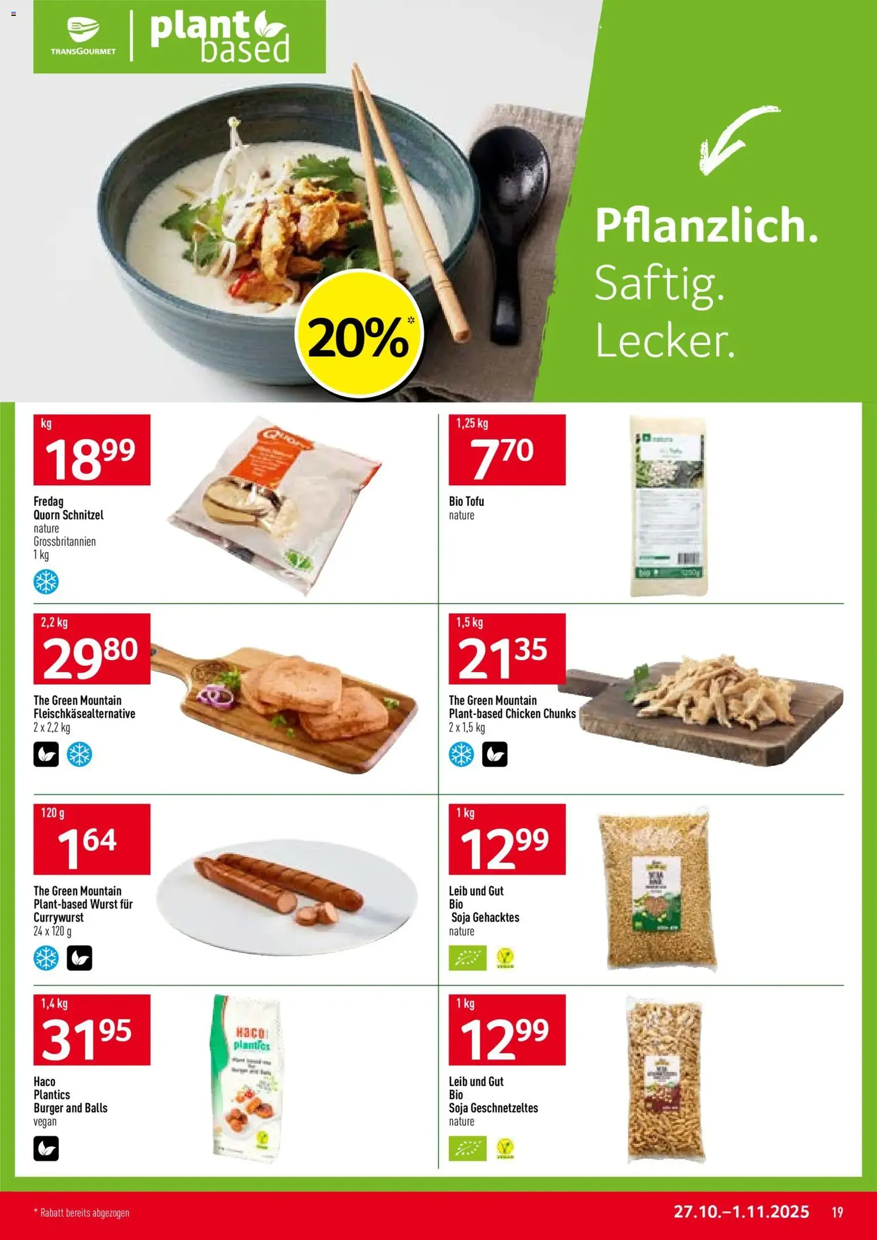 Prodega Aktionen - Gültiger Prospekt ab 27.10.2025, Seite 19 von insgesamt 44 Prodega Aktionen - Gültiger Prospekt ab 27.10.2025, Seite 19 von insgesamt 44