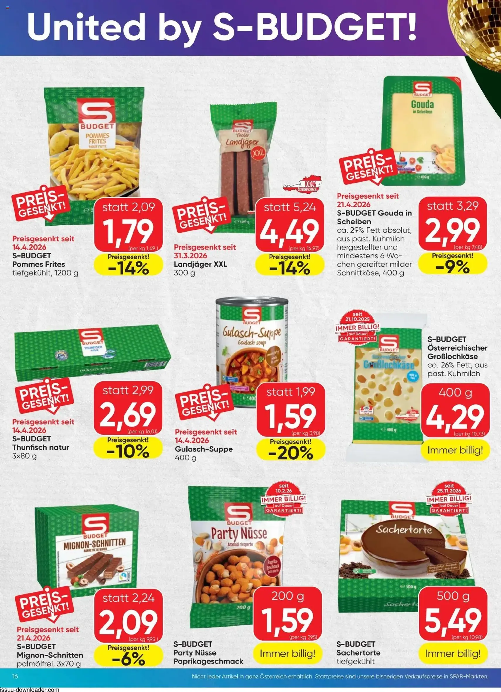 Spar - Flugblatt - Gültiger Prospekt ab 07.05.2026, Seite 16 von insgesamt 20