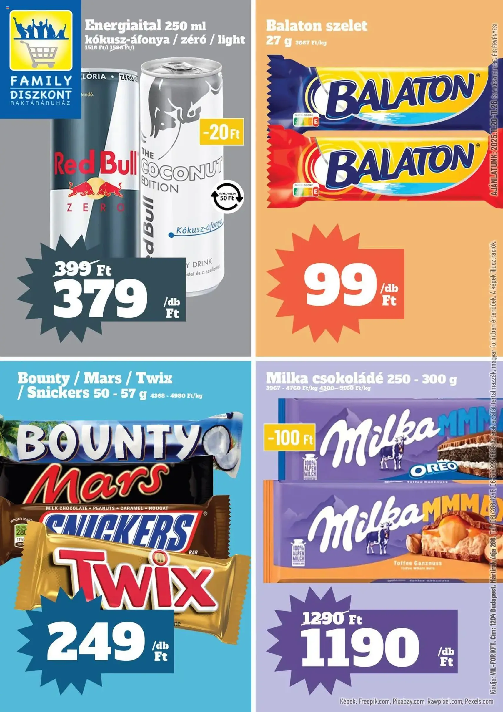 Family Diszkont Akciós újság - 2025.11.20. érvényes szórólap 1 oldal 32 oldalból