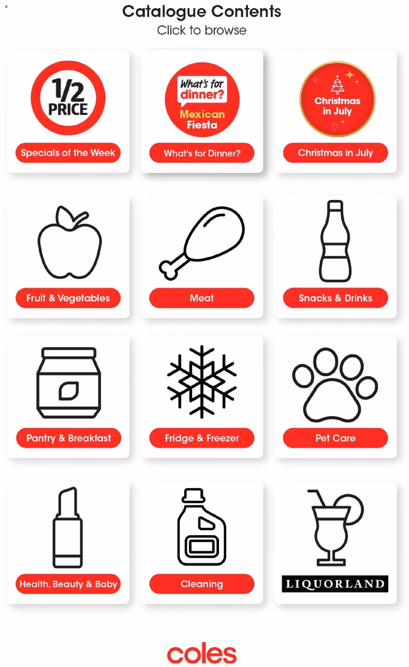 Coles catalogue - valid flyer from 08/07/2026, page 50 of 50