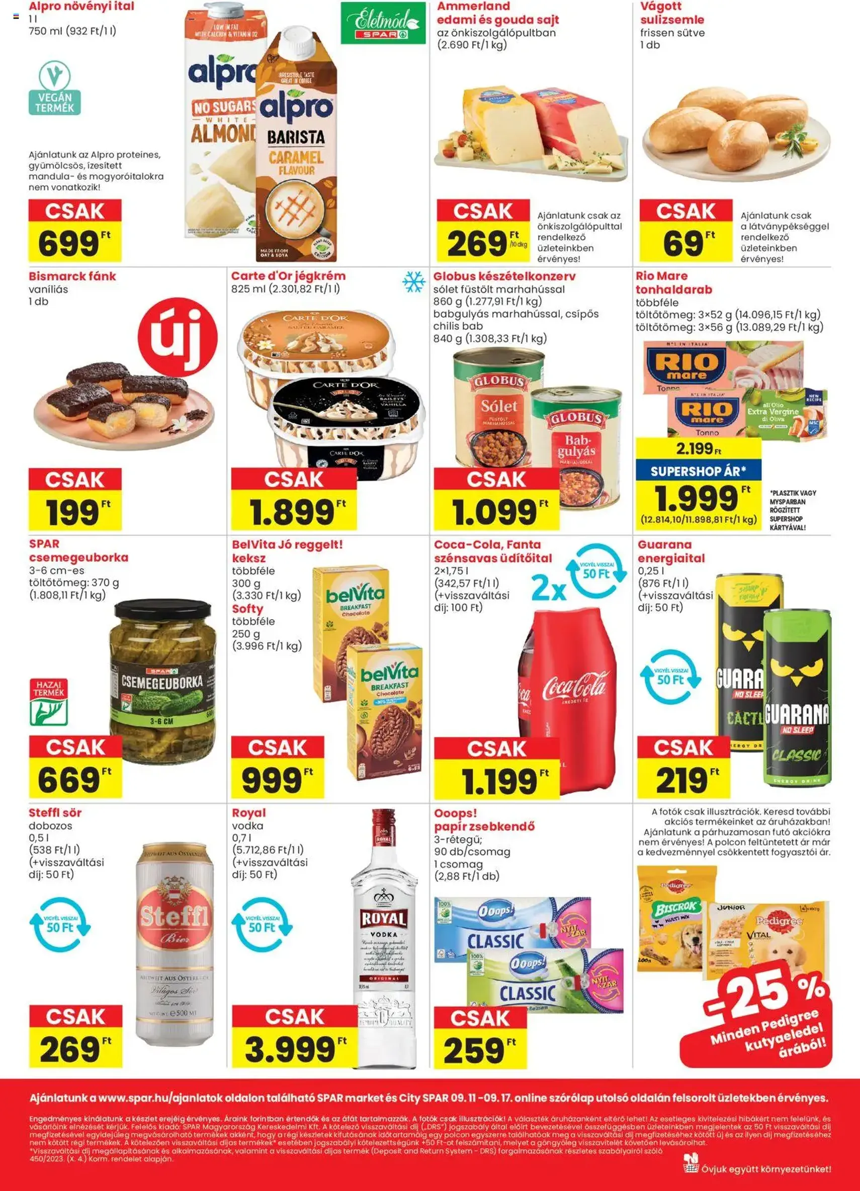 Spar Market Akciós újság - 2025.09.11. érvényes szórólap 2 oldal 3 oldalból