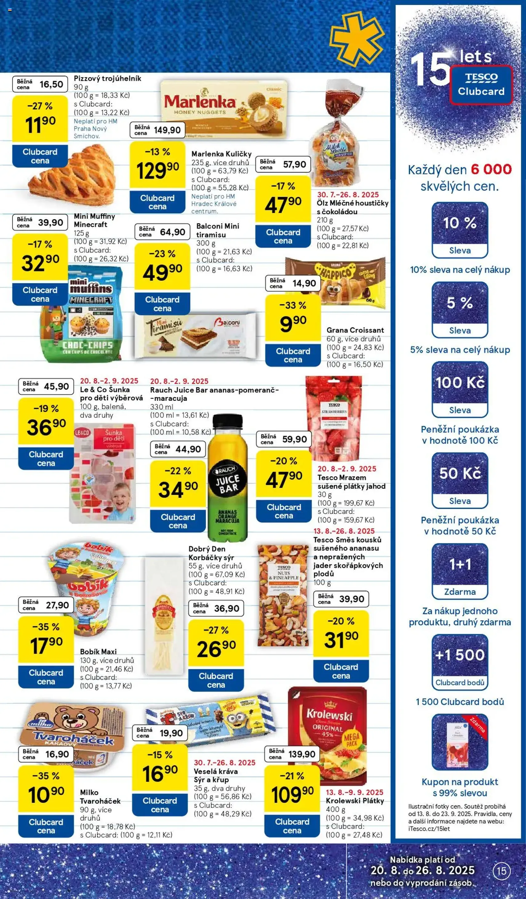 Tesco leták - Hypermarket - platný leták od 20.08.2025 strana 15 z 34 Tesco leták - Hypermarket - platný leták od 20.08.2025 strana 15 z 34