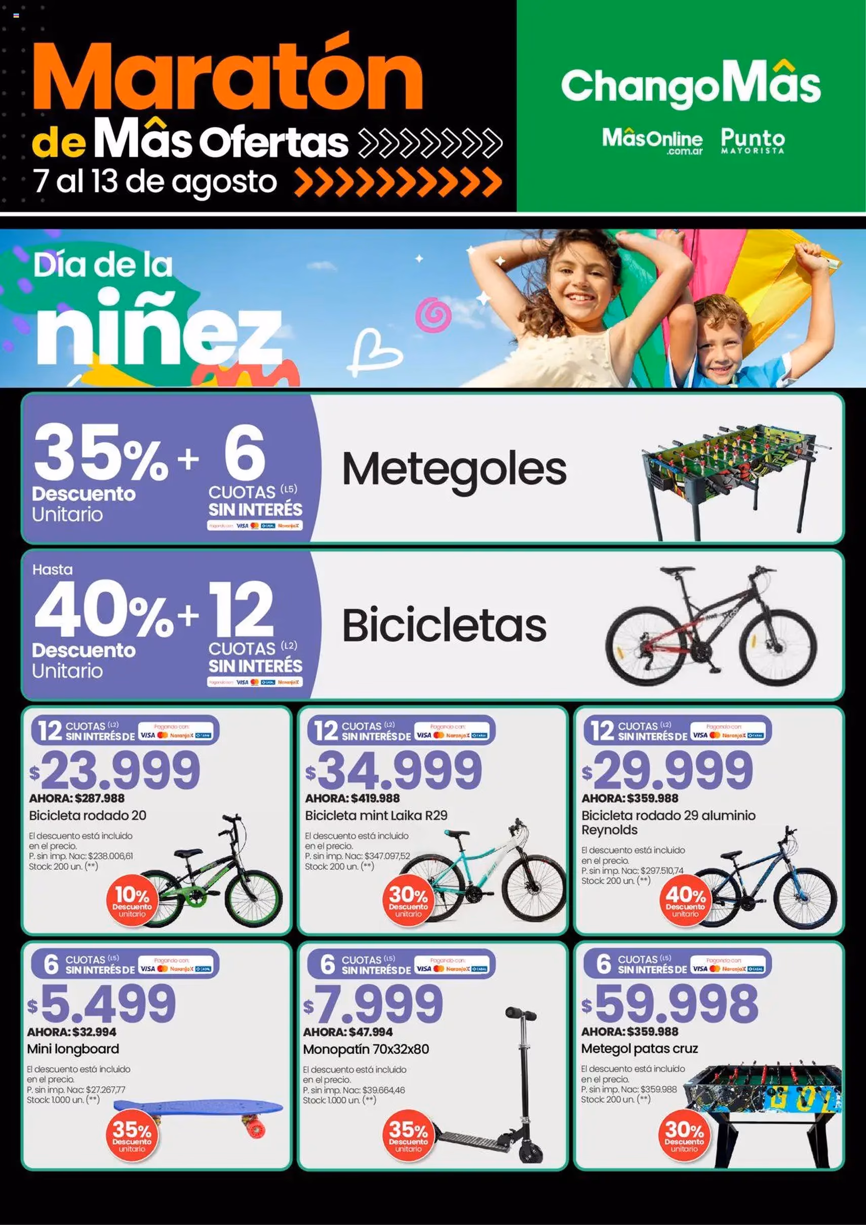 Changomas ofertas - folleto válido desde 07/08/2025 página 2 de 16 Changomas ofertas - folleto válido desde 07/08/2025 página 2 de 16