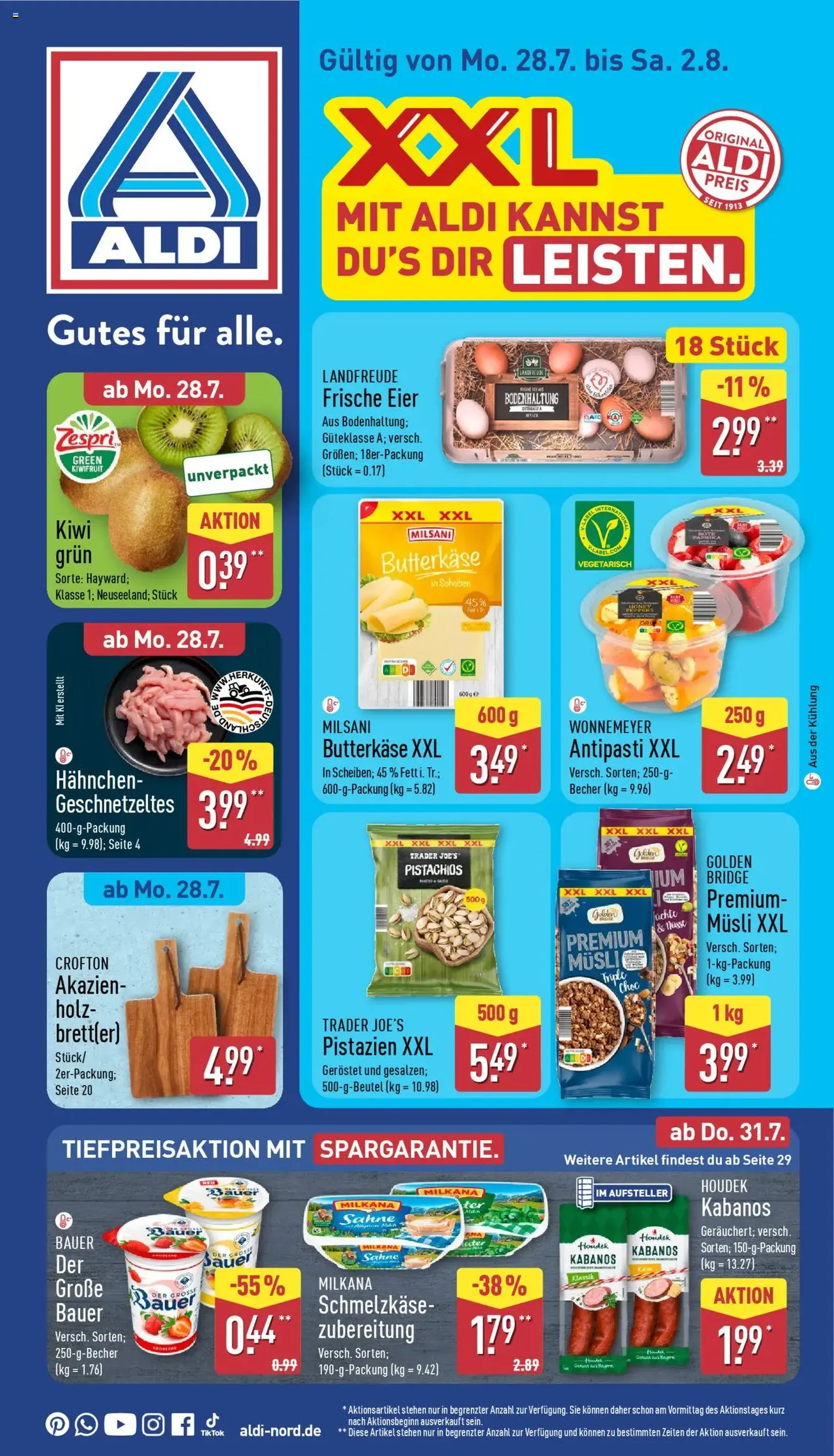 Aldi Prospekt - Gültiger Prospekt ab 28.07.2025, Seite 1 von insgesamt 43 Aldi Prospekt - Gültiger Prospekt ab 28.07.2025, Seite 1 von insgesamt 43