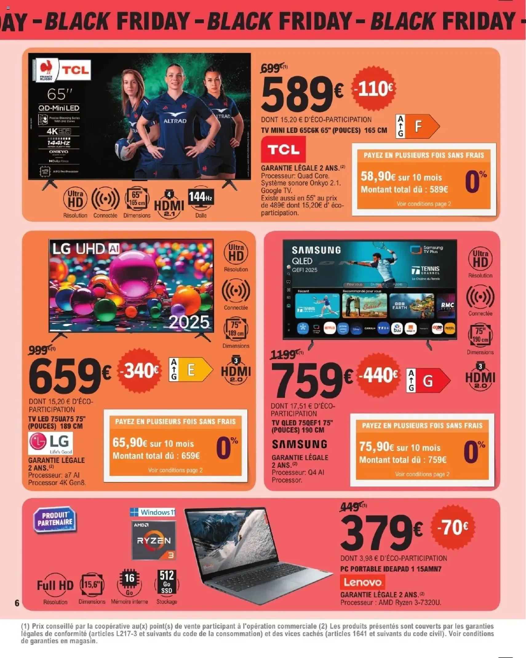 E.Leclerc Black Friday - brochure valable à partir du 21/11/2025, page 6 sur 20