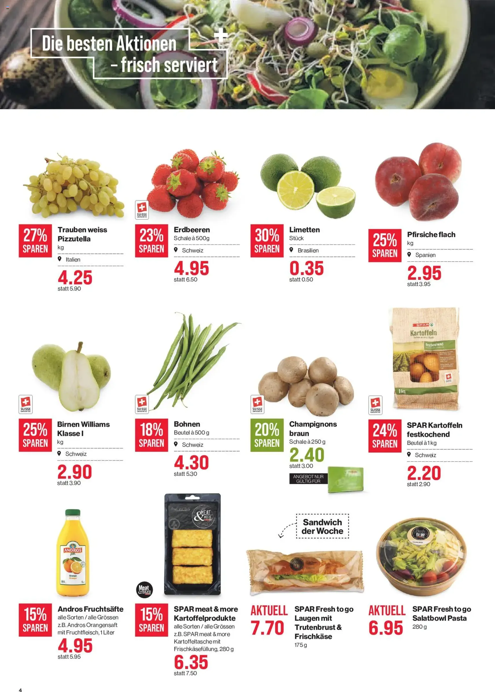 SPAR aktionen - Gültiger Prospekt ab 03.09.2026, Seite 4 von insgesamt 17