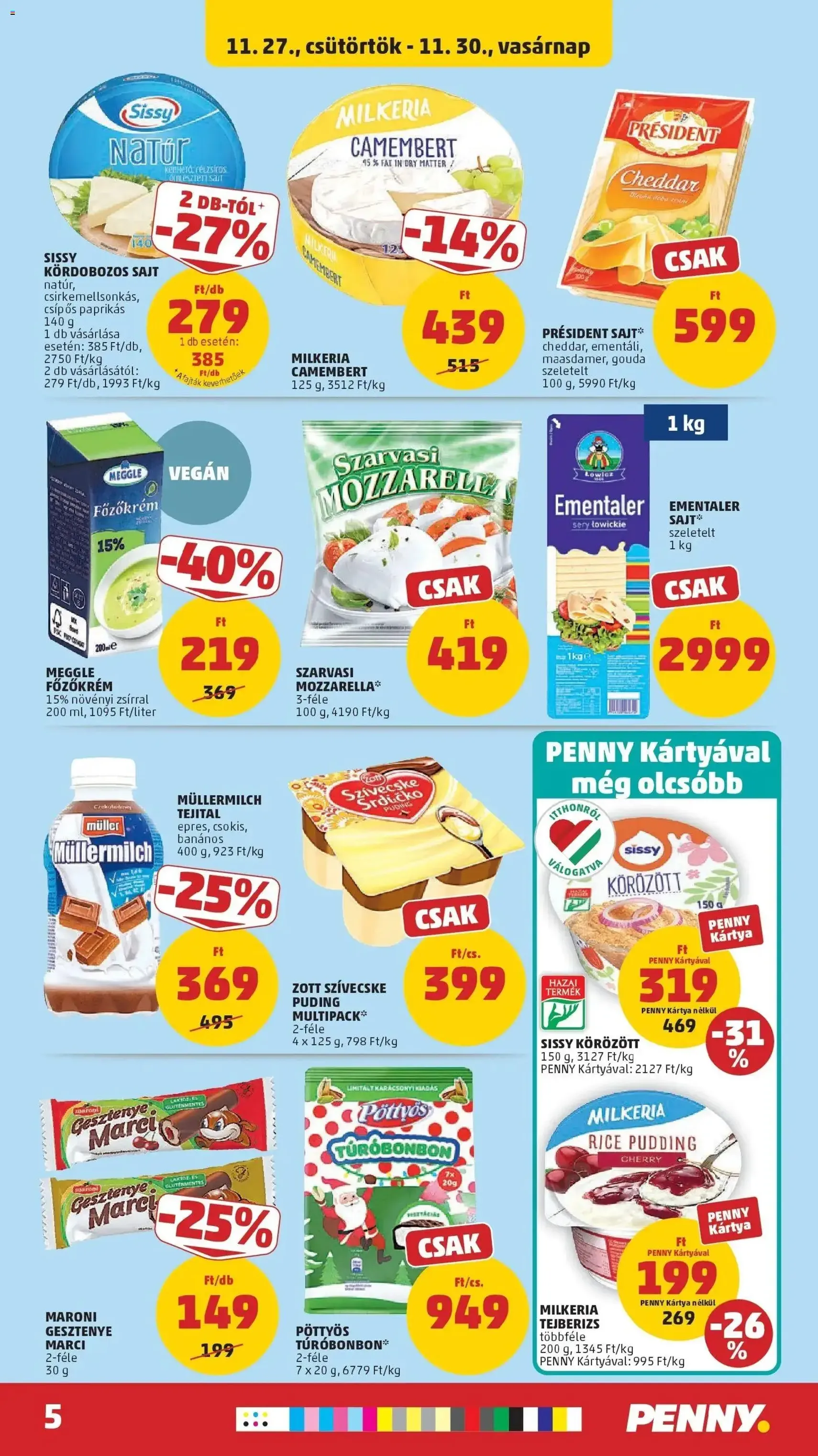 PENNY Akciós újság - 2025.11.27. érvényes szórólap 5 oldal 39 oldalból