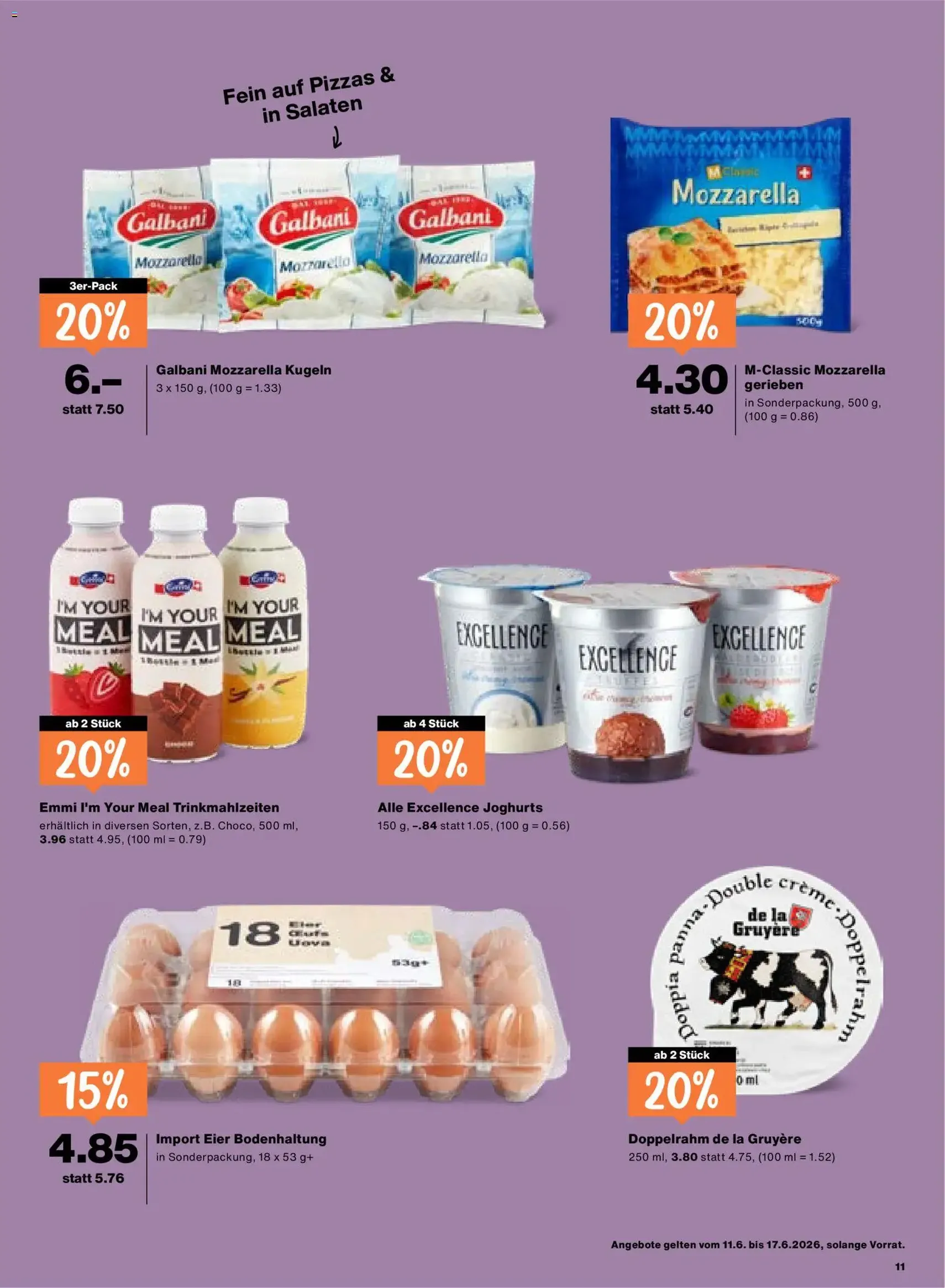 Migros aktionen - Gültiger Prospekt ab 11.06.2026, Seite 11 von insgesamt 24