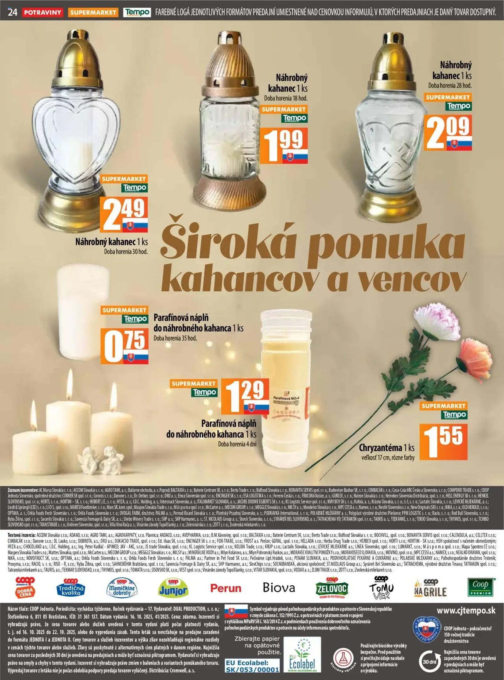 COOP Jednota leták - platný leták od 16.10.2025 strana 24 z 28 COOP Jednota leták - platný leták od 16.10.2025 strana 24 z 28