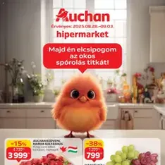 Auchan Akciós újság - szórólap előnézete érvényes 2025.08.28. -tól