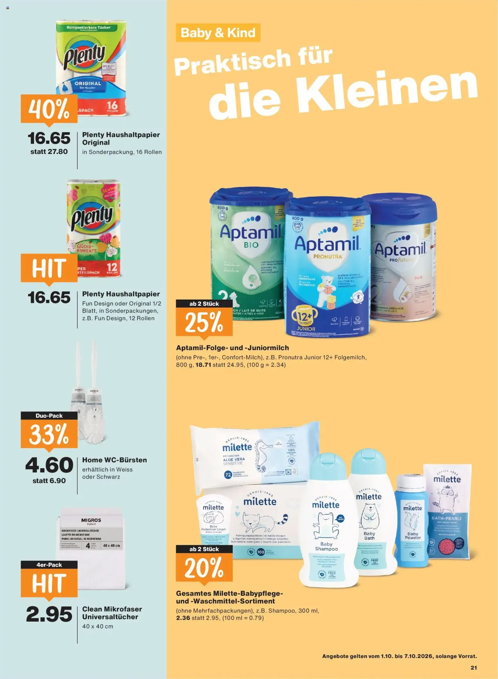 Migros aktionen - Gültiger Prospekt ab 01.10.2026, Seite 21 von insgesamt 24