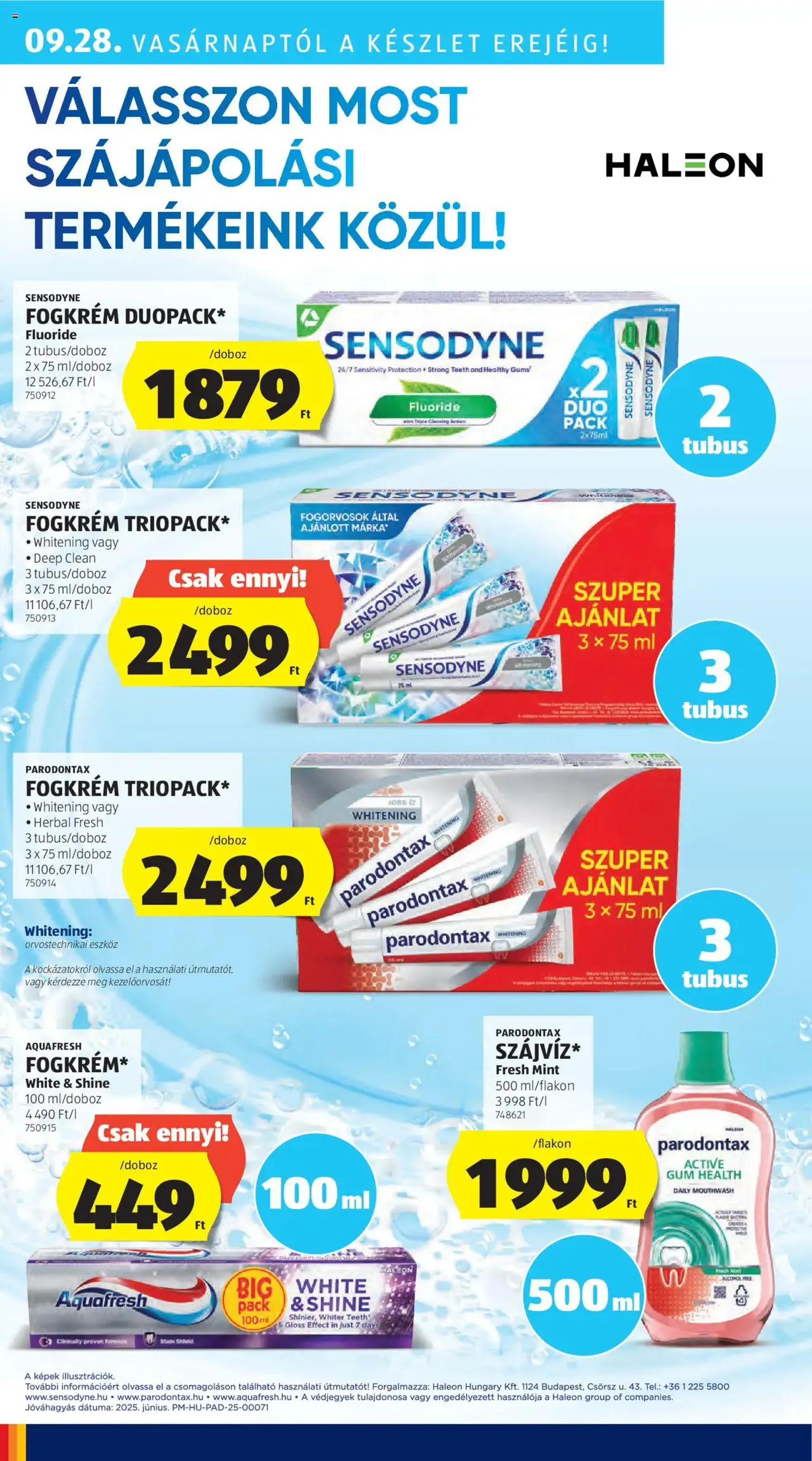 Aldi Akciós újság - 2025.09.25. érvényes szórólap 42 oldal 51 oldalból Aldi Akciós újság - 2025.09.25. érvényes szórólap 42 oldal 51 oldalból