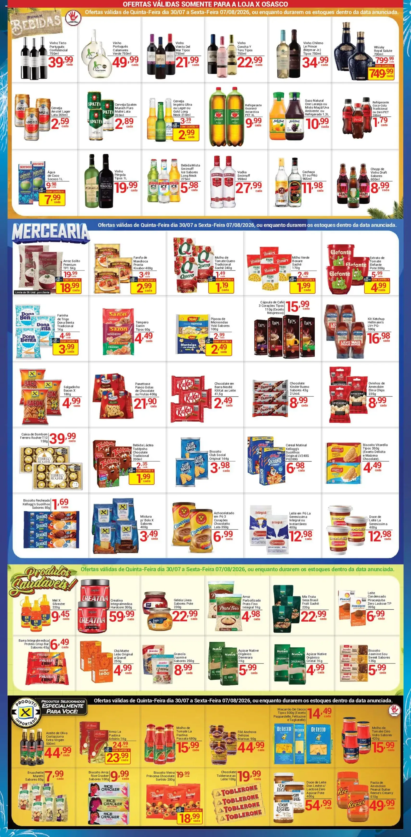 X Supermercados - Ofertas da semana - folheto válido a partir de 30/07/2026 página 2 de 4