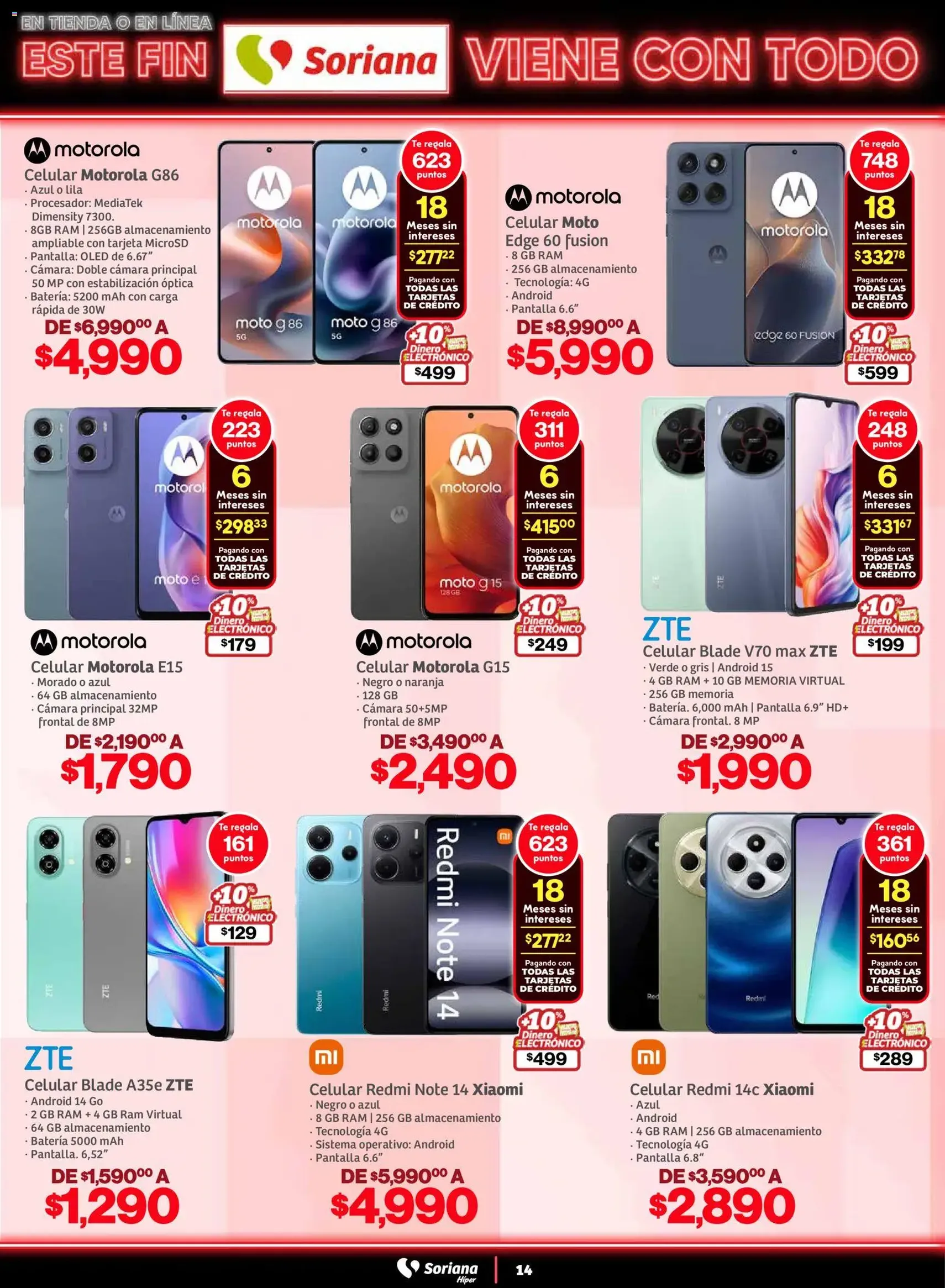 Soriana - Este fin Soriana viene con todo Híper Nacional - folleto válido desde 05/11/2025 página 14 de 38