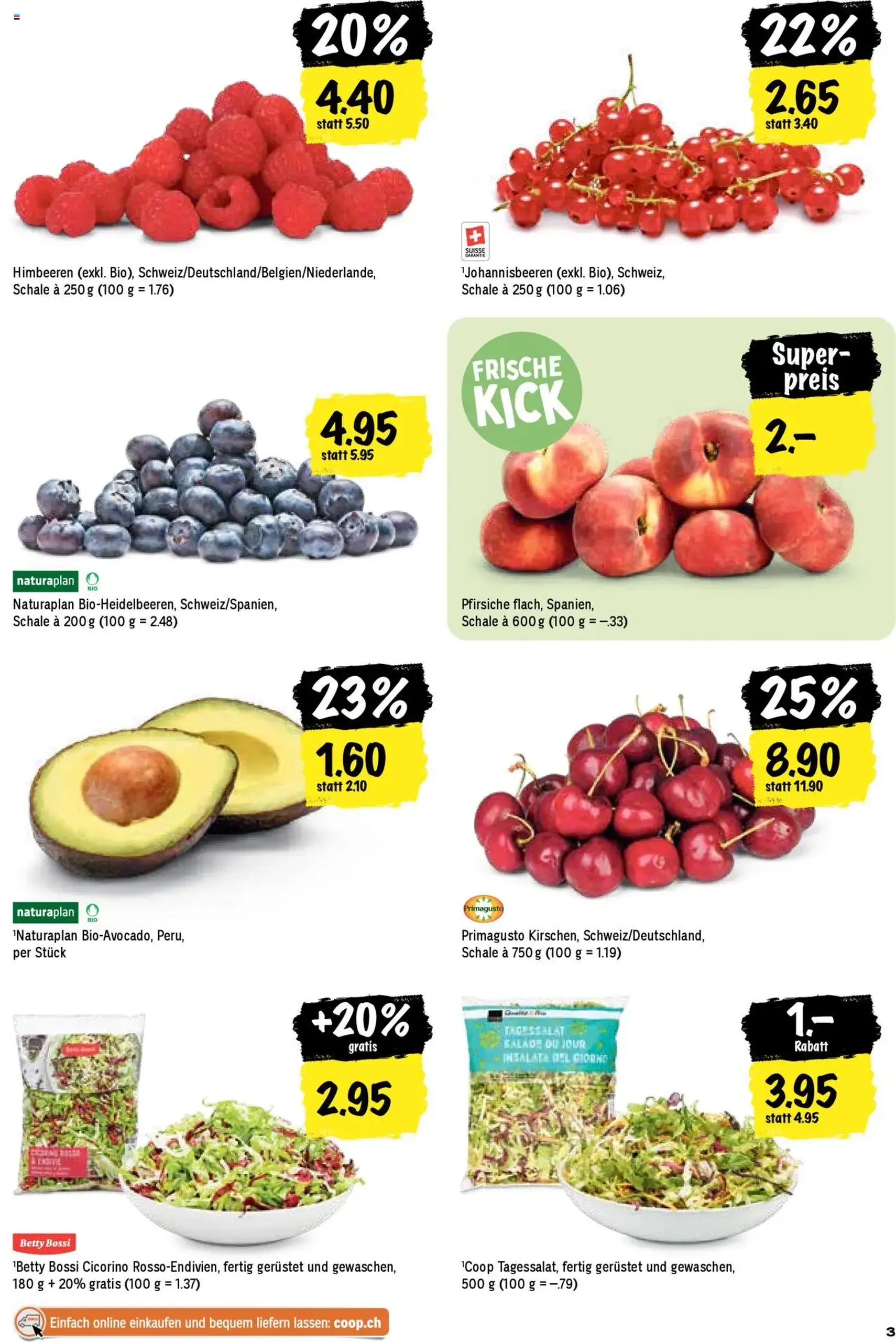 Coop Aktionen - Gültiger Prospekt ab 31.07.2025, Seite 3 von insgesamt 24 Coop Aktionen - Gültiger Prospekt ab 31.07.2025, Seite 3 von insgesamt 24