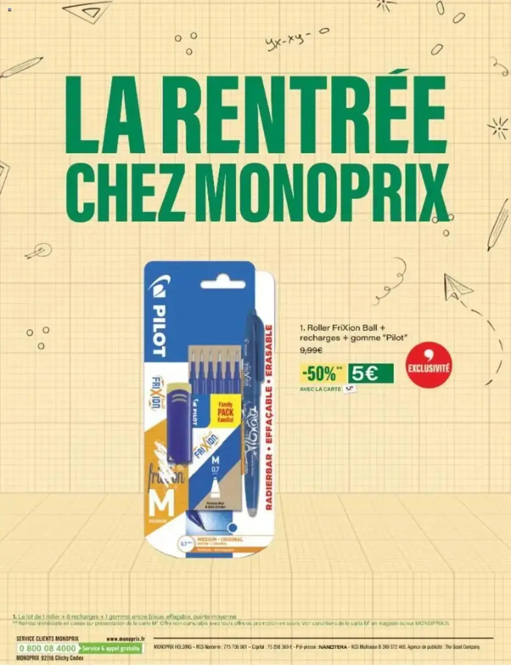 Monoprix catalogue guide de rentrée - brochure valable à partir du 05/08/2025, page 42 sur 42