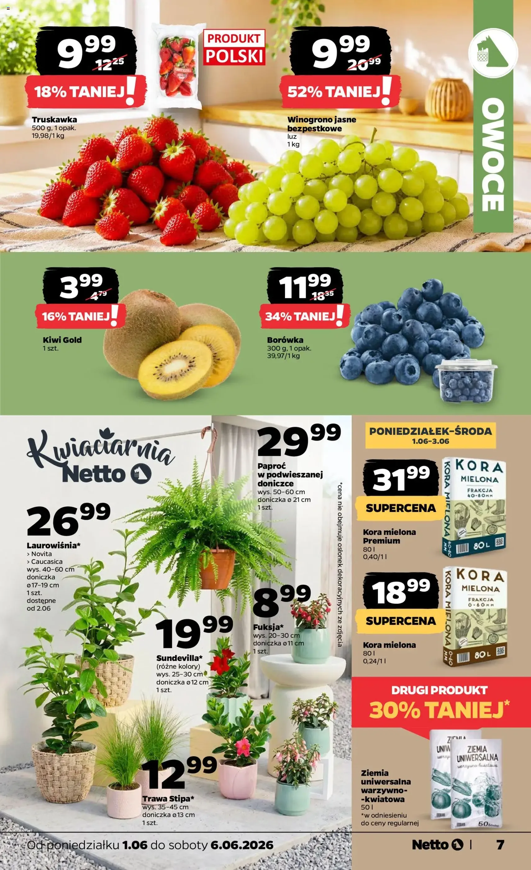 Netto gazetka od poniedziałku spożywcza - ważny gazetka od 01.06.2026 strona 7 z 33
