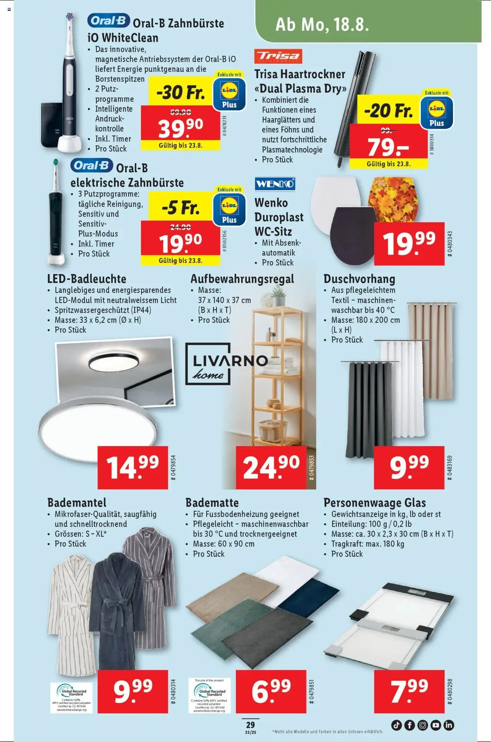 Lidl Aktionen - Gültiger Prospekt ab 14.08.2025, Seite 31 von insgesamt 34