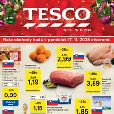Tesco Hypermarket - leták - náhľad letáku platný od 12.11.2025
