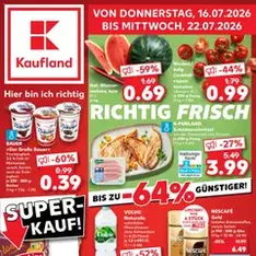 Kaufland DE -DE Folder - voorvertoning van de folder geldig vanaf 16-07-2026