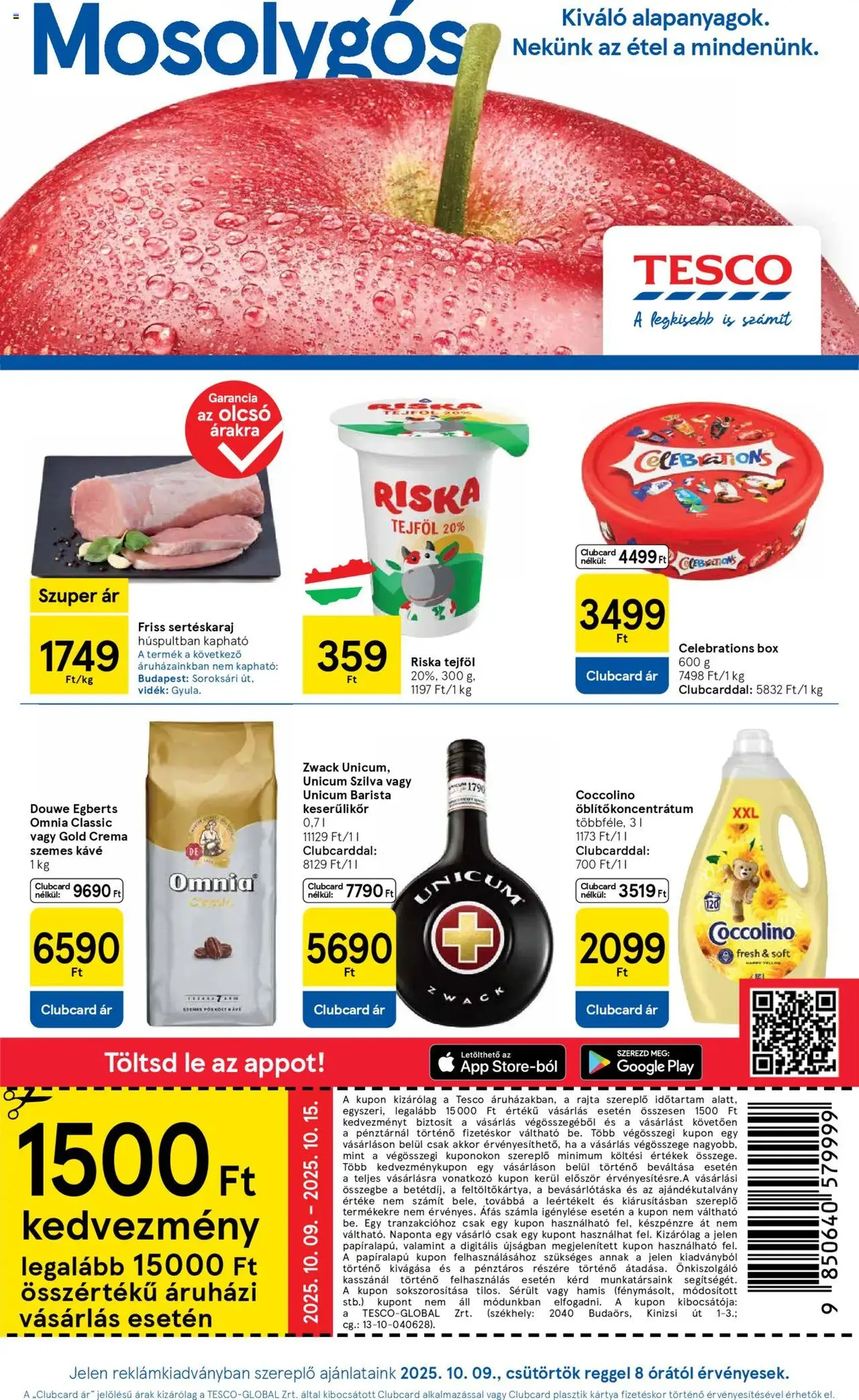 Tesco Hipermarket - Akciós újság - 2025.10.09. érvényes szórólap 1 oldal 32 oldalból