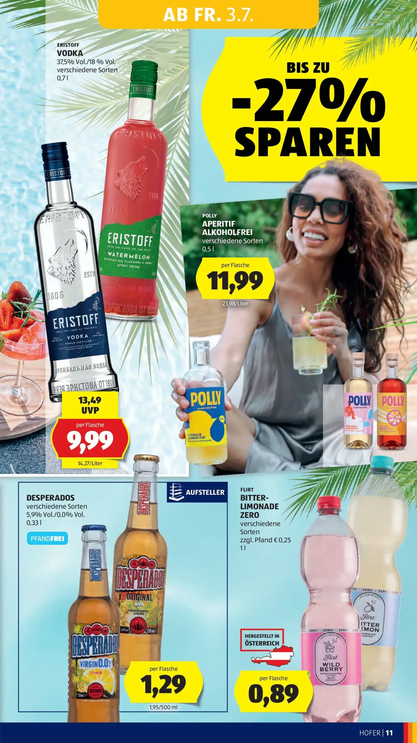 Hofer Flugblatt - Gültiger Prospekt ab 03.07.2026, Seite 15 von insgesamt 39
