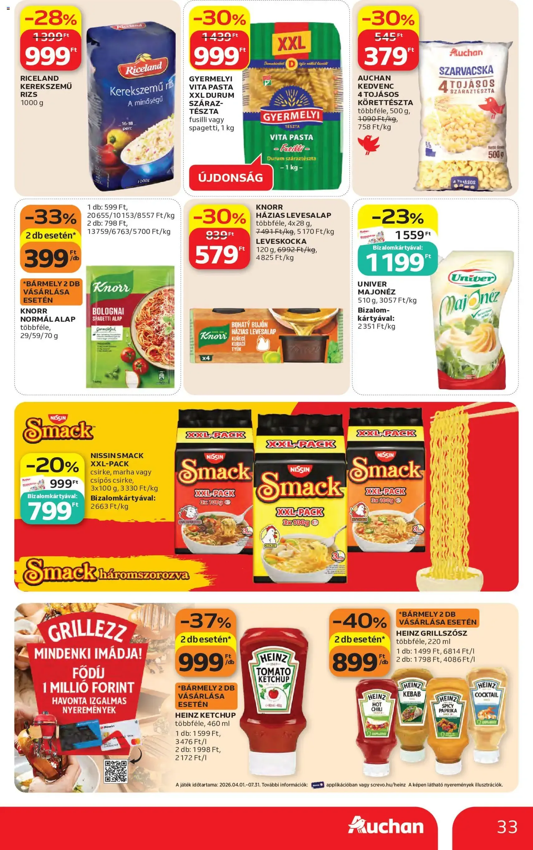 Auchan akciós újság - 2026.05.14. érvényes szórólap 33 oldal 58 oldalból
