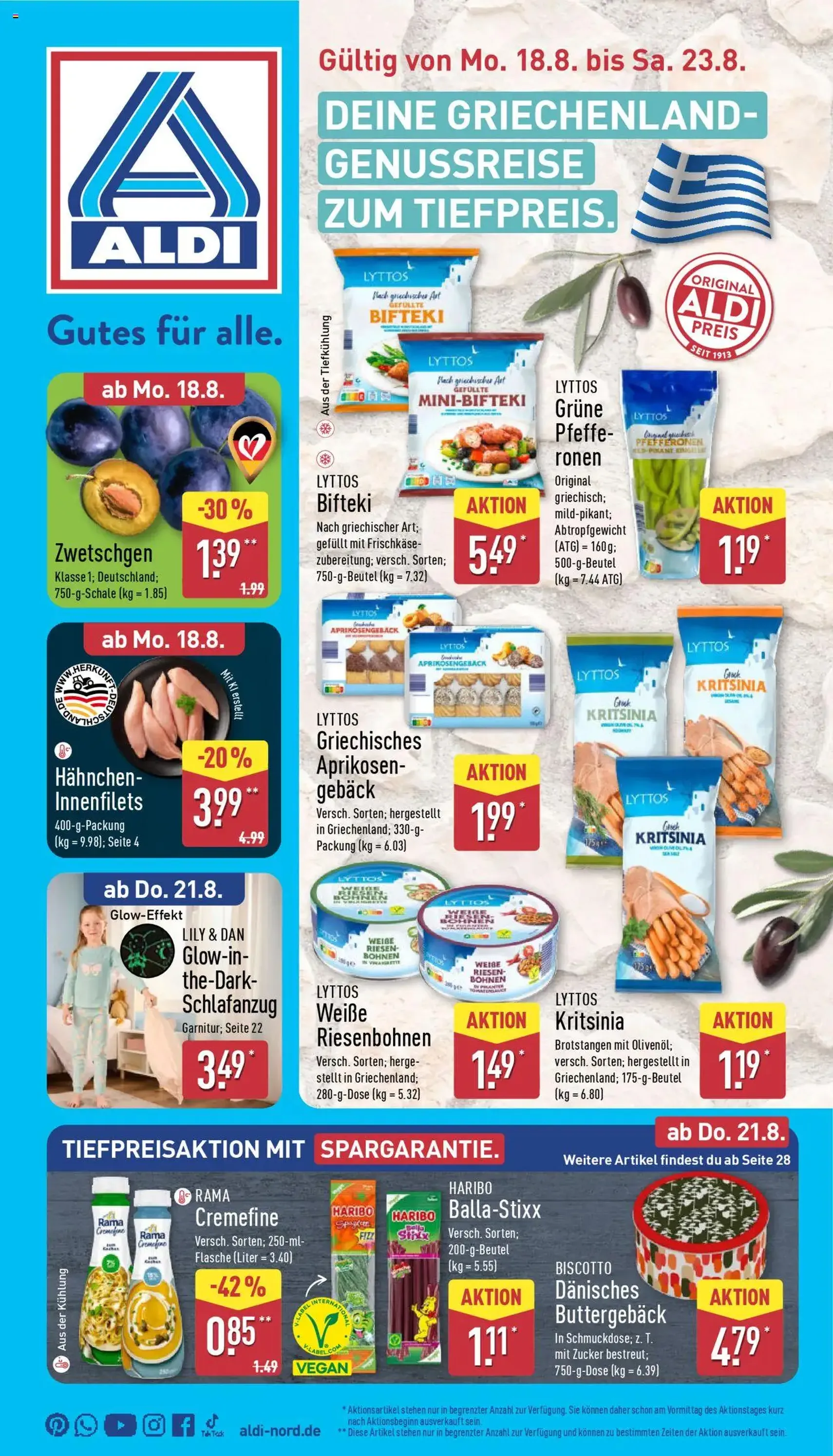 Aldi Prospekt - Gültiger Prospekt ab 18.08.2025, Seite 1 von insgesamt 44 Aldi Prospekt - Gültiger Prospekt ab 18.08.2025, Seite 1 von insgesamt 44
