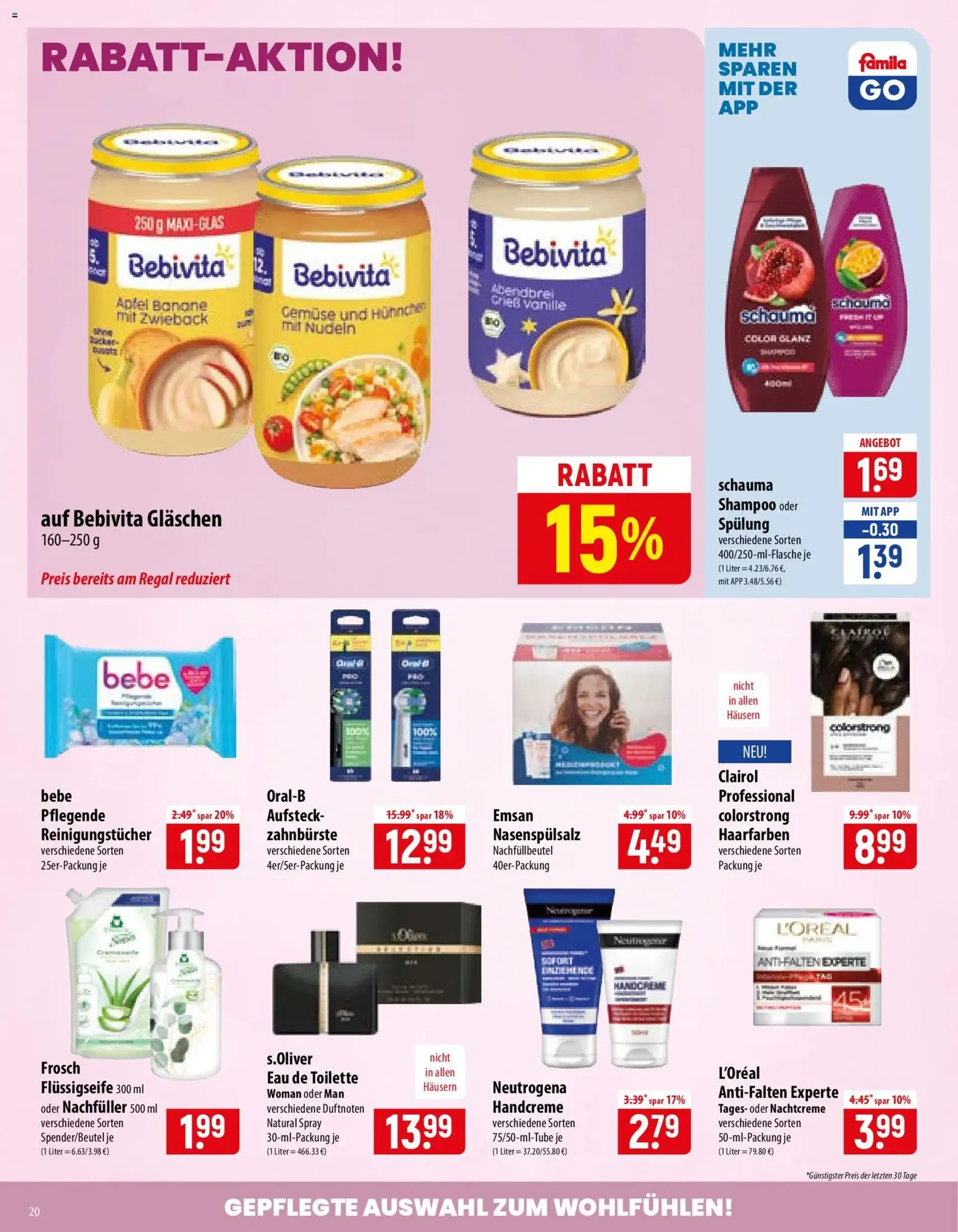 Famila Prospekt - Gültiger Prospekt ab 05.10.2026, Seite 20 von insgesamt 28